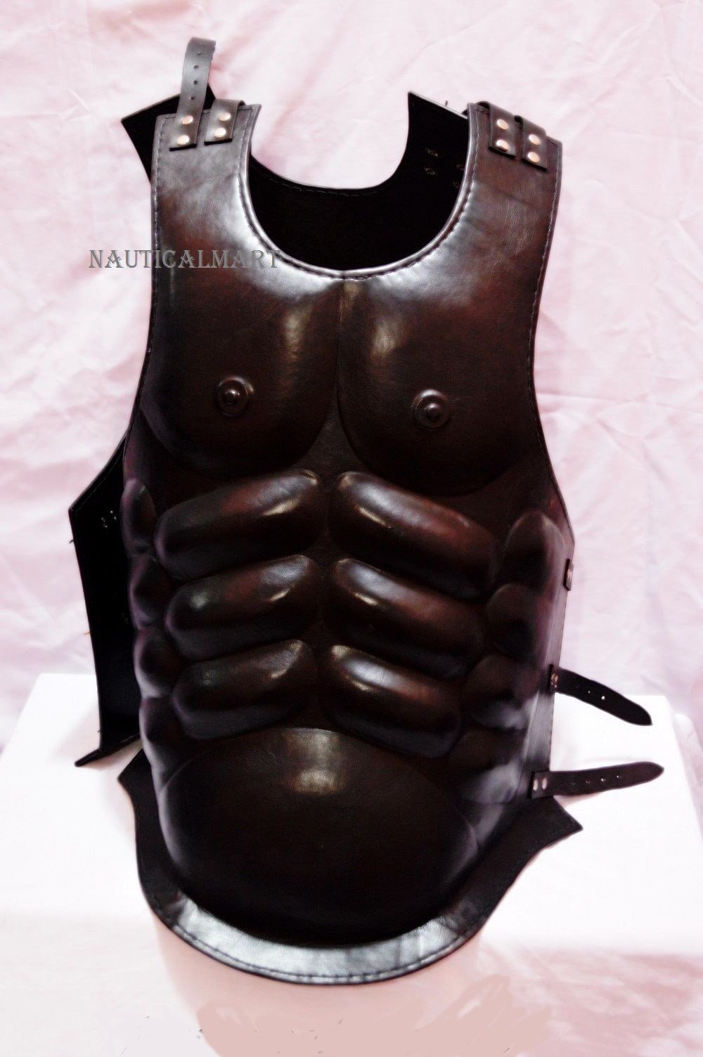 Medieval Leather Body Armor Chestplate - Handcrafted Muscle Armor for LARP, Cosplay & Renaissance Fairs | Authentic Knight Costume & Historical Reenactment Gear