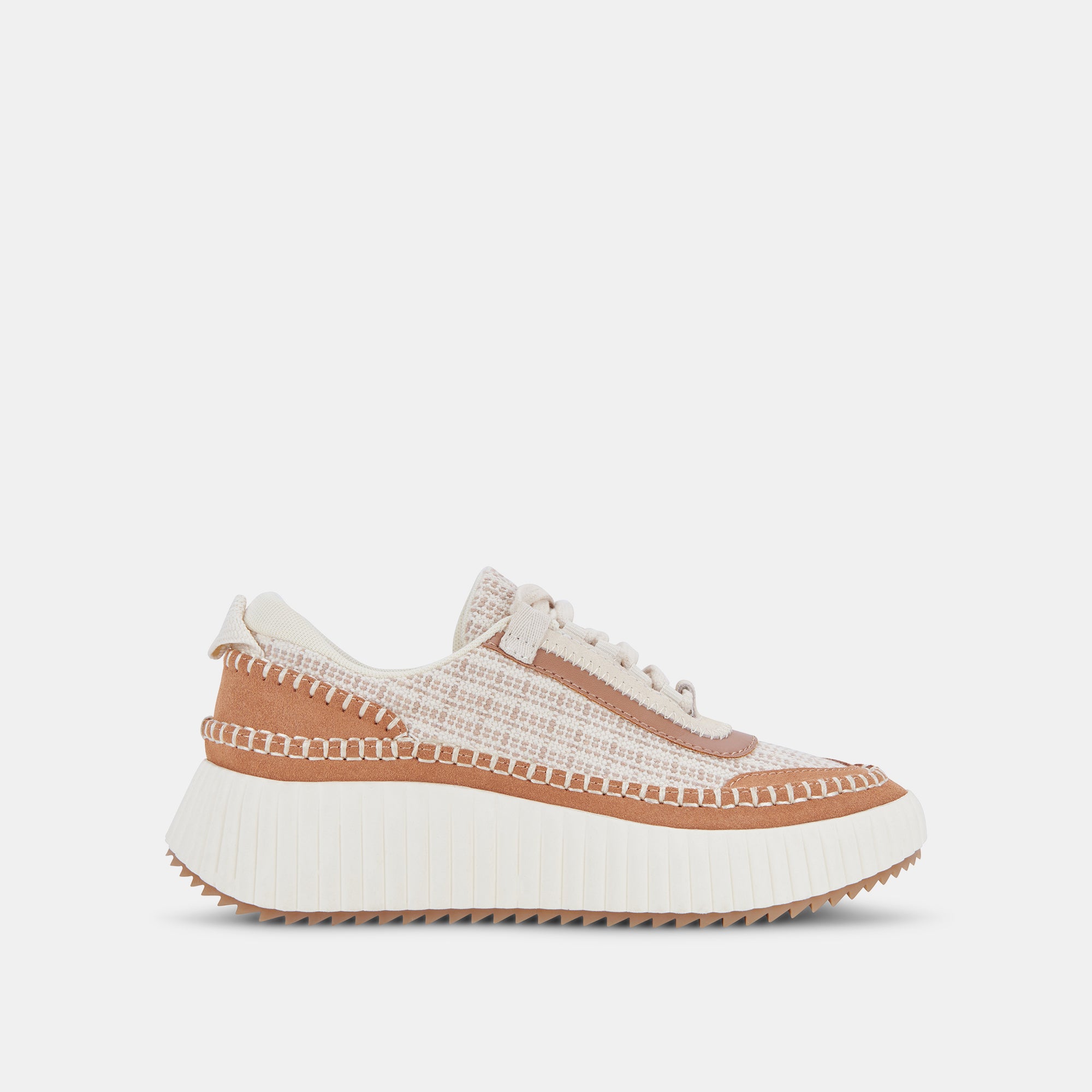 DOLEN Men's Brown Woven Sneakers - Breathable Casual Shoes for Walking, Running & Everyday Wear