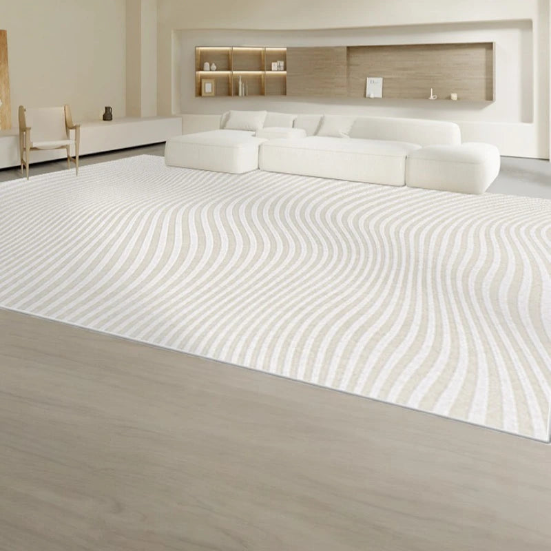 Livia Velvet ZenLife Geometric Area Rug for Living Room - Soft Non-Slip Modern Home Decor for Bedroom, Office & Dorm