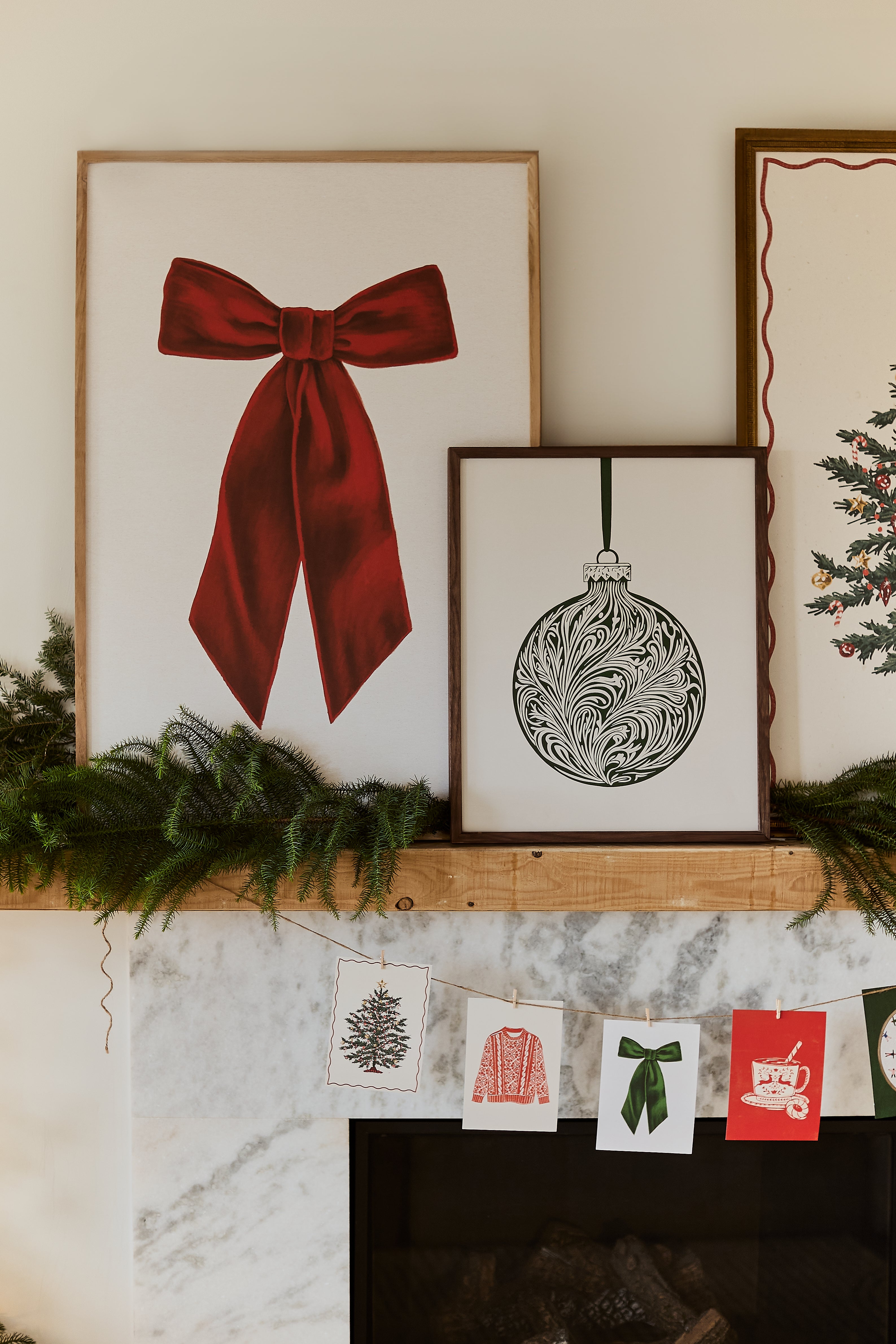Elegant Scarlet Bow Poster - Perfect for Home Decor, Office Wall Art & Gift Giving