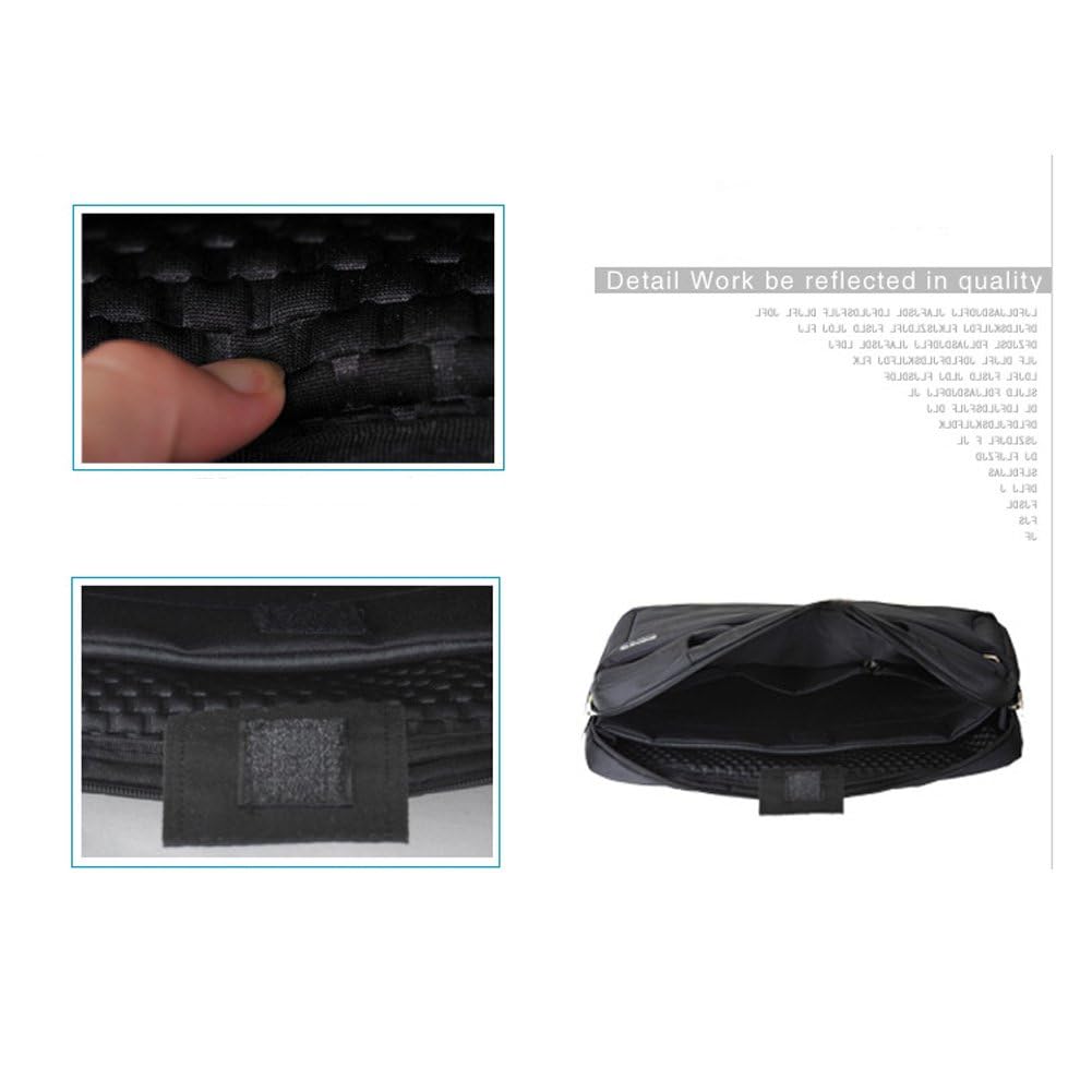 18 Inch Waterproof Shockproof Laptop Bag for Men - Durable Business Briefcase Fits up to 18.4 Inch Notebook Computer - Perfect for Office, Travel & Daily Commute