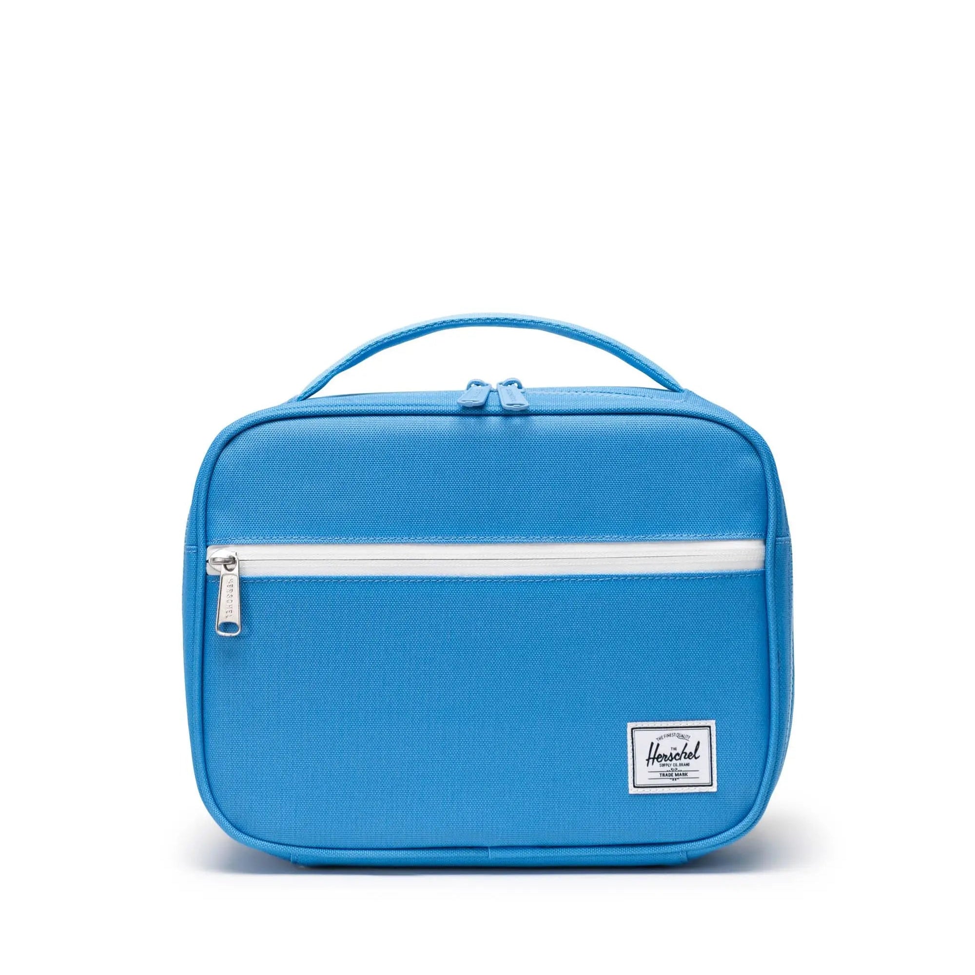 Herschel Azure Blue Pop Quiz Lunch Box - Insulated Lunch Bag for School, Work & Travel - Stylish & Durable Lunch Tote for Kids & Adults