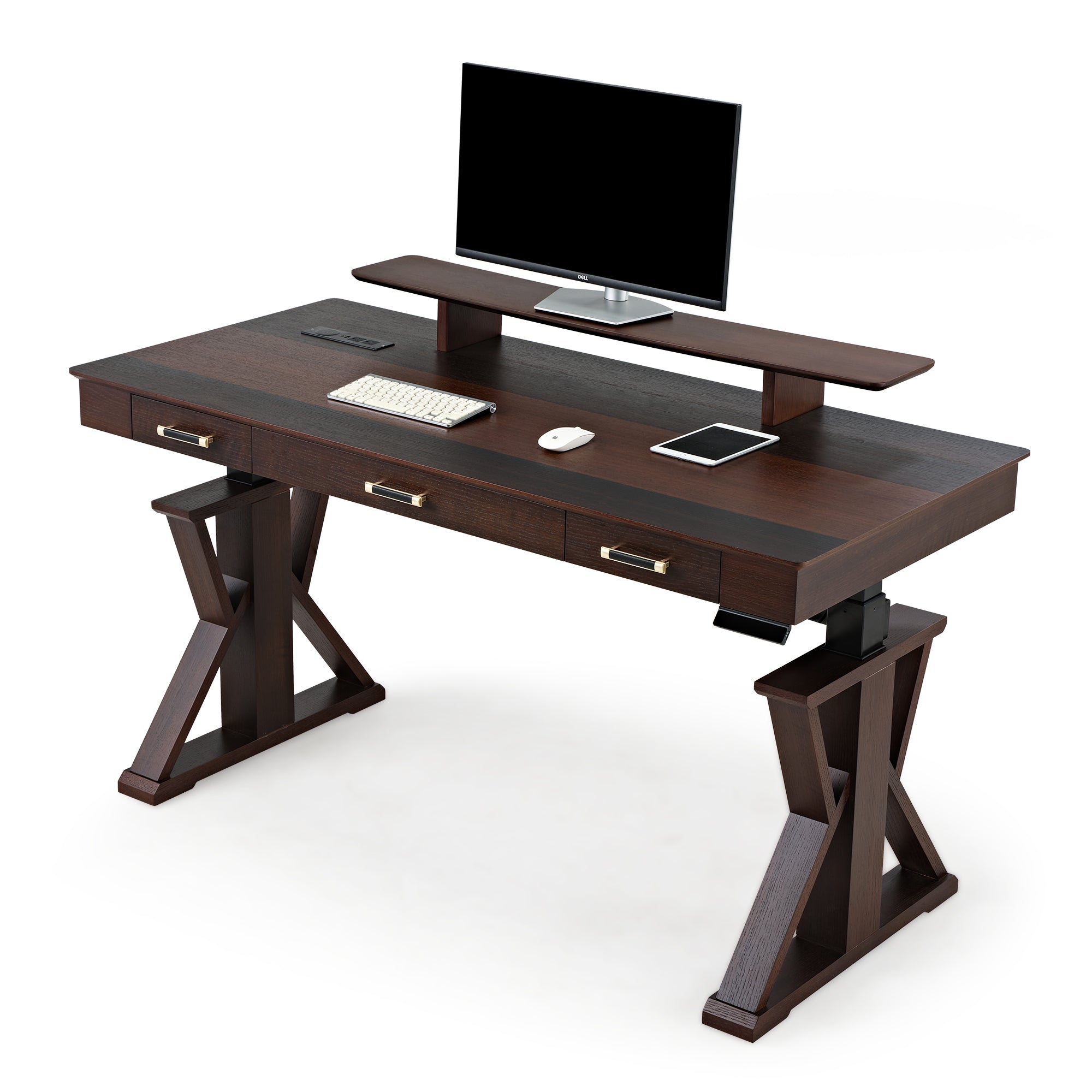 Ark SWS Pro Executive Standing Desk (63x29 Inches) - Adjustable Height Electric Standing Desk for Home & Office Workspace - Ergonomic Sit Stand Desk for Work from Home & Office Productivity