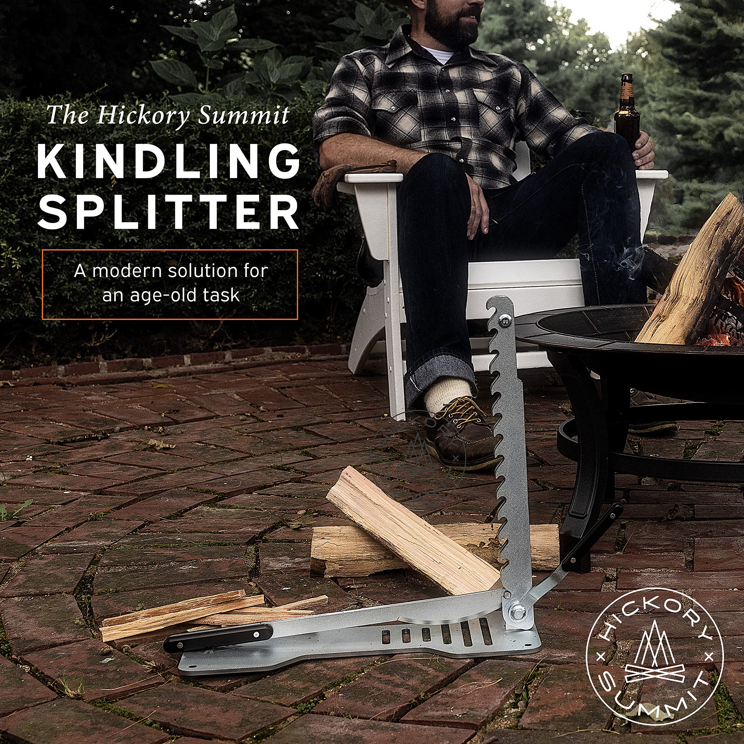 Best Firewood Kindling Splitter for Indoor & Outdoor Use - Heavy Duty Wood Splitter & Fire Cracker Kindling Maker - Perfect for Camping, Fireplaces & Wood Stoves