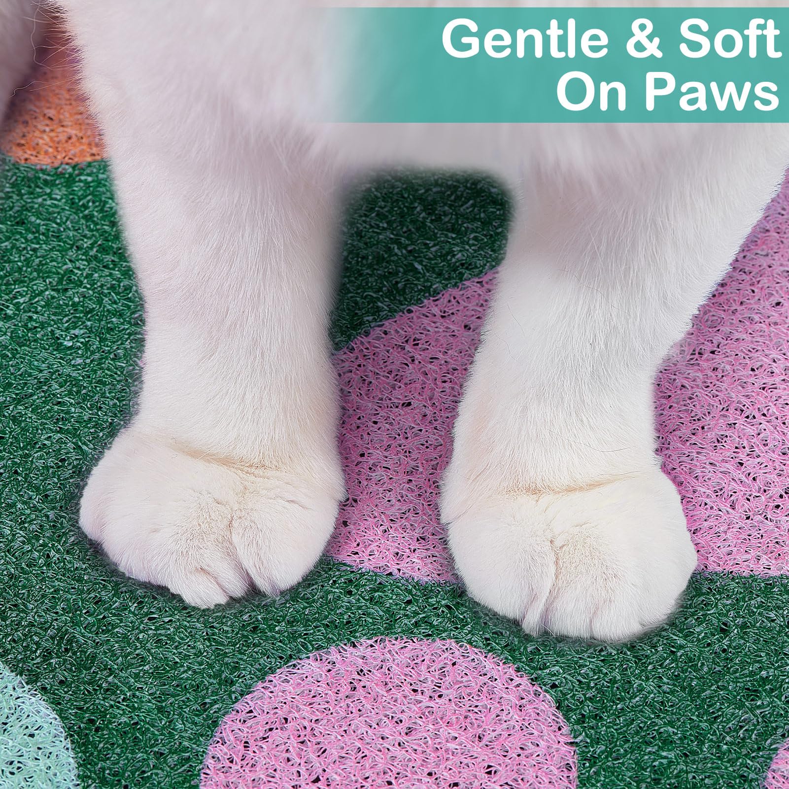 Premium Non-Slip Cat Litter Mat - Large Size, Soft & Easy to Clean | Unicorn Design Litter Trapping Mat for Kitty | Perfect for Litter Box, Food Bowls & High Traffic Areas | Durable Cat Products for Home Use