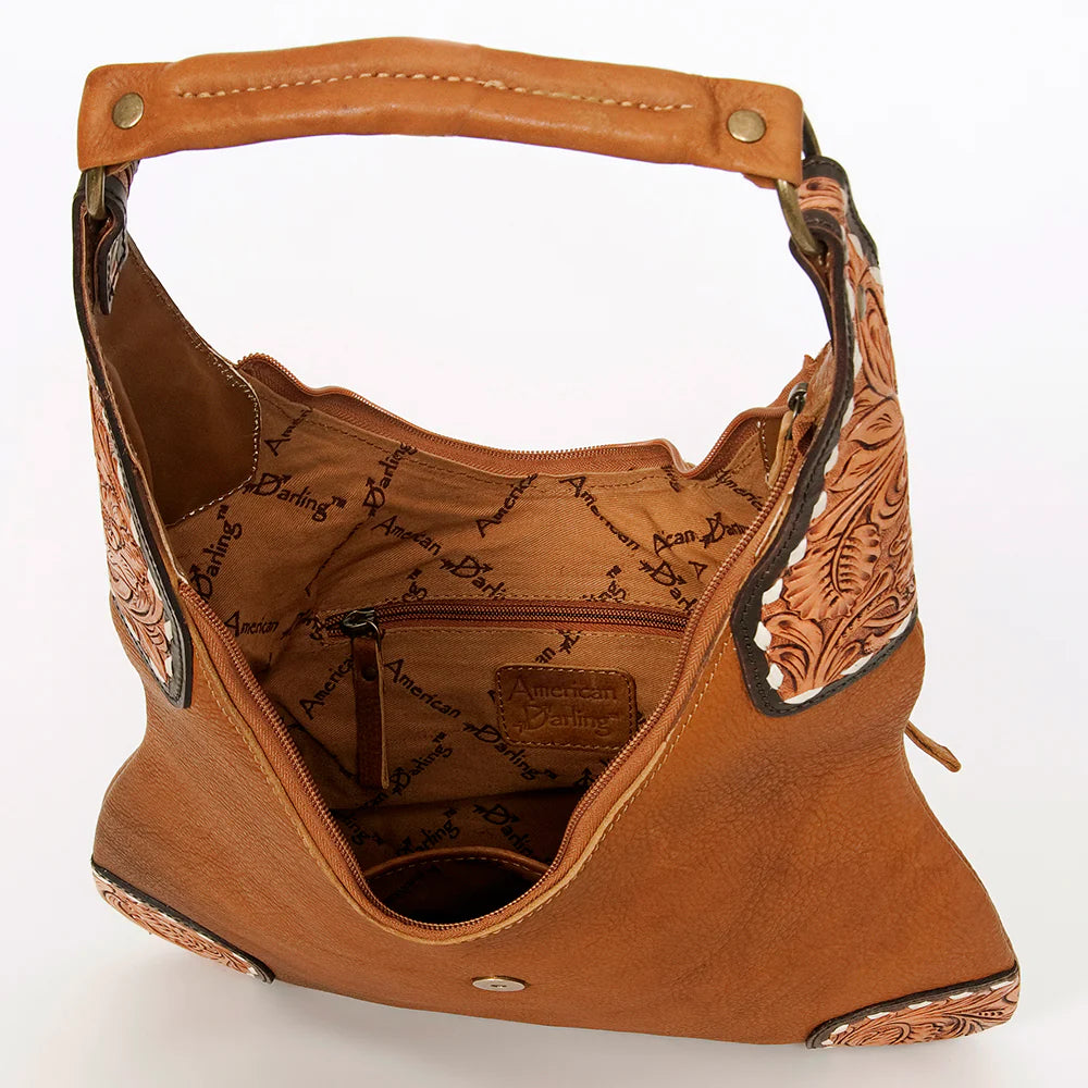 American Darling Conceal Carry Hobo Tooled Marcella Bag - Stylish & Functional Crossbody Purse for Women | Perfect for Travel, Shopping & Everyday Use