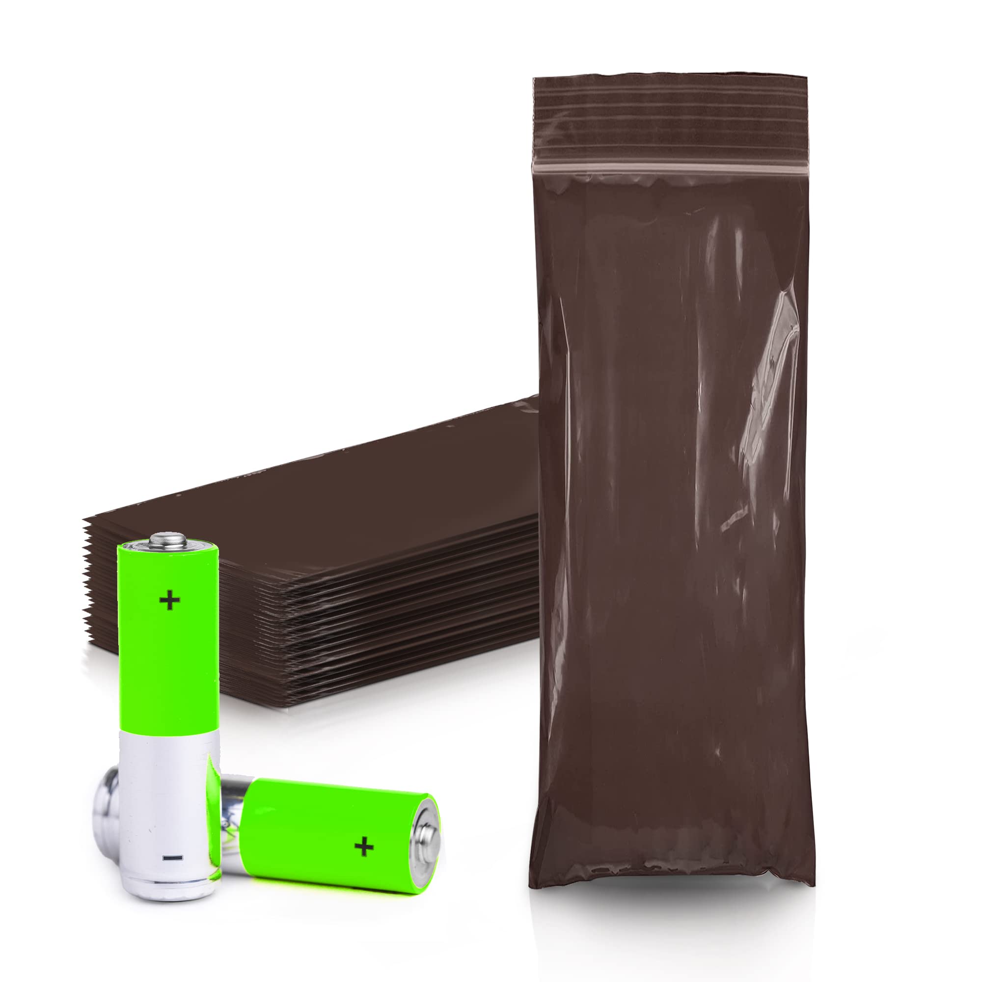 Amber Reclosable Plastic Zip Bags 2.5