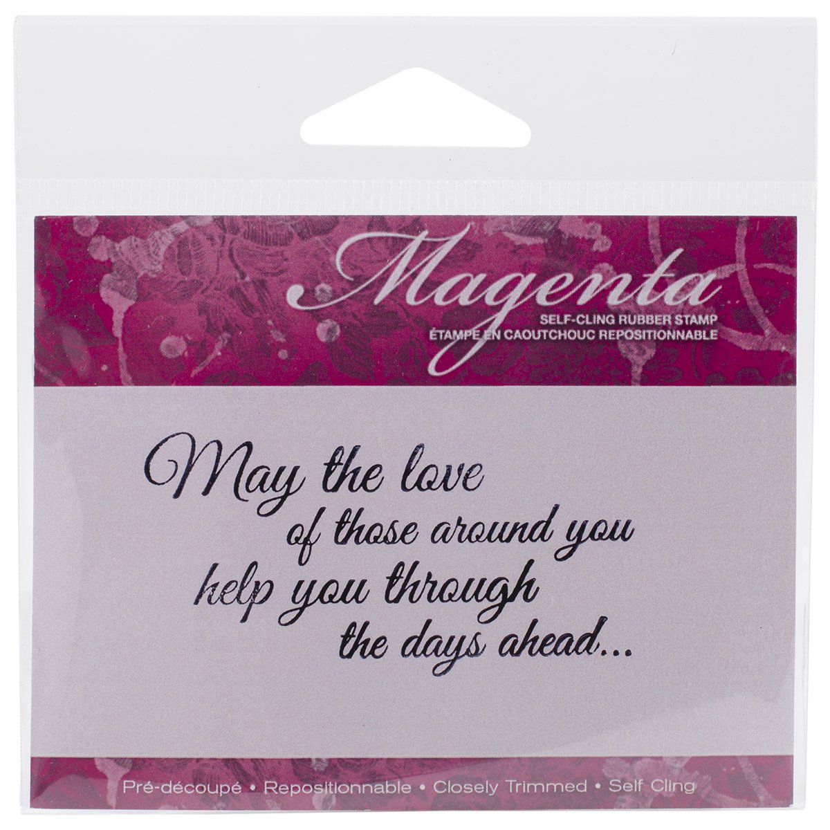 Magenta Cling Stamps 1.5 x 2.75 Inch - May The Love Stamp Set for Scrapbooking, Card Making & DIY Crafts - Perfect for Valentine's Day, Weddings & Love-Themed Projects