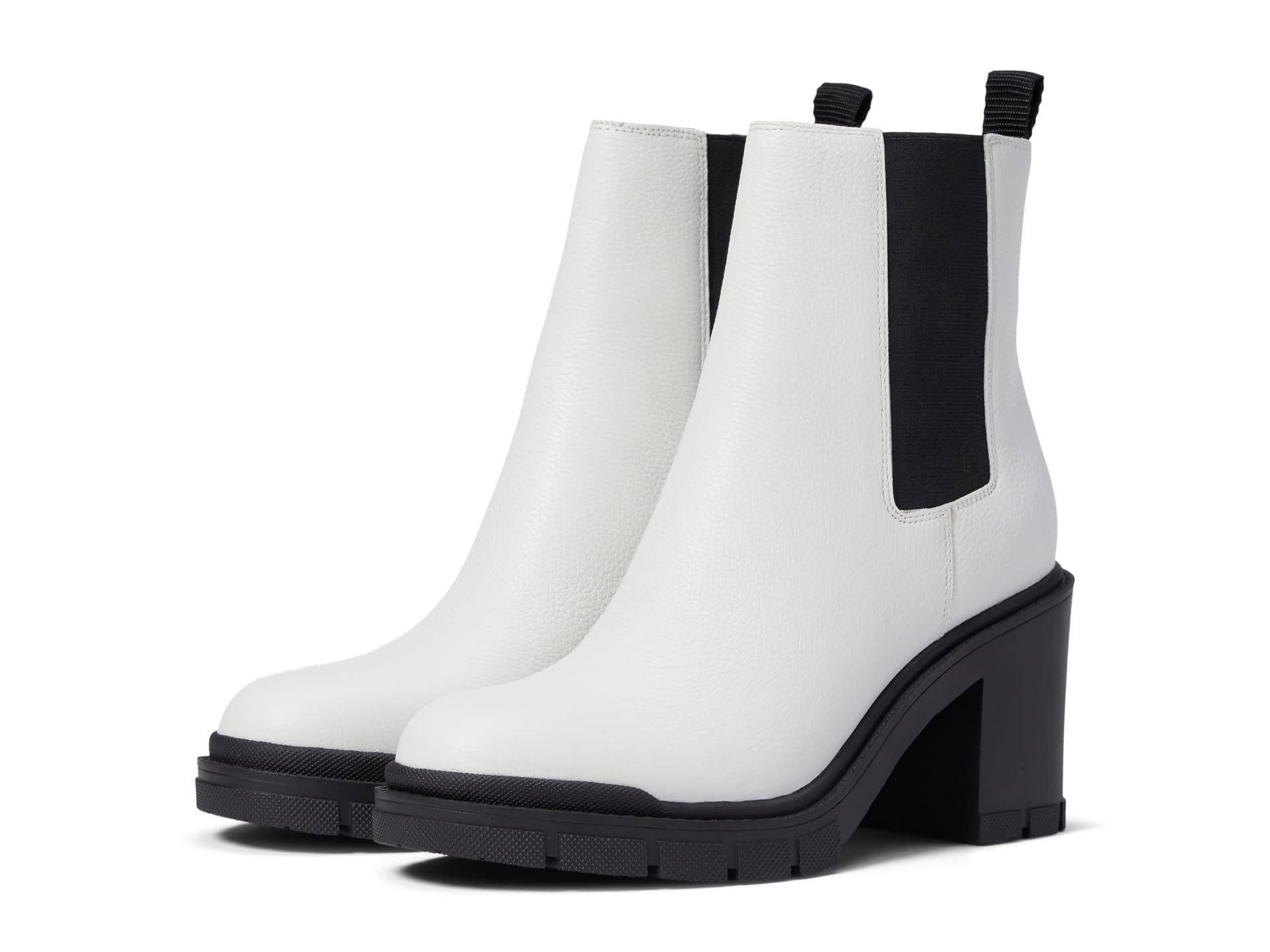 Marc Fisher Women's Vanlisa Leather Round Toe Booties - Comfortable & Stylish Ankle Boots for Work, Casual Outfits & Fall Fashion