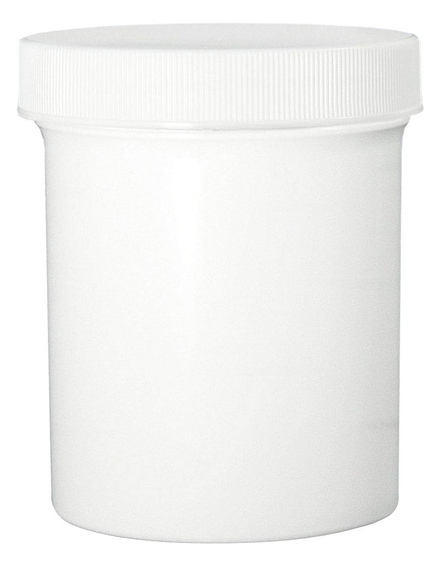 32 oz White Polypropylene Jar with 120-400 White Polypropylene Unlined Cap - Pack of 60 - Durable Food Storage Containers for Spices, Nuts, Candy & Bulk Ingredients - Ideal for Home, Restaurant & Commercial Use
