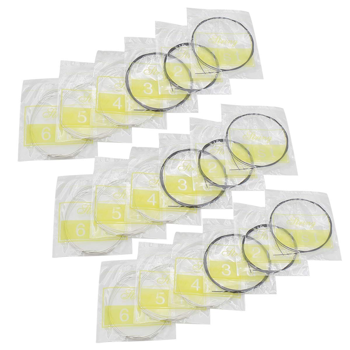 Premium Classical Guitar Strings Set - 3 Full Sets with Black Nylon (E-1st, B-2nd, G-3rd) & Silver-Plated Copper Wound Nylon Core (D-4th, A-5th, E-6th) | Perfect for Beginners, Professionals & Live Performances