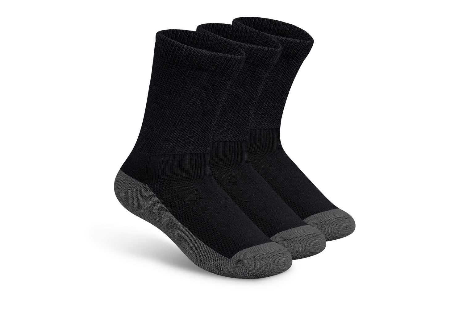 Comfortable Padded Sole Socks for Men & Women - Soft Charcoal Grey Non-Slip Socks for Home, Yoga, and Relaxation