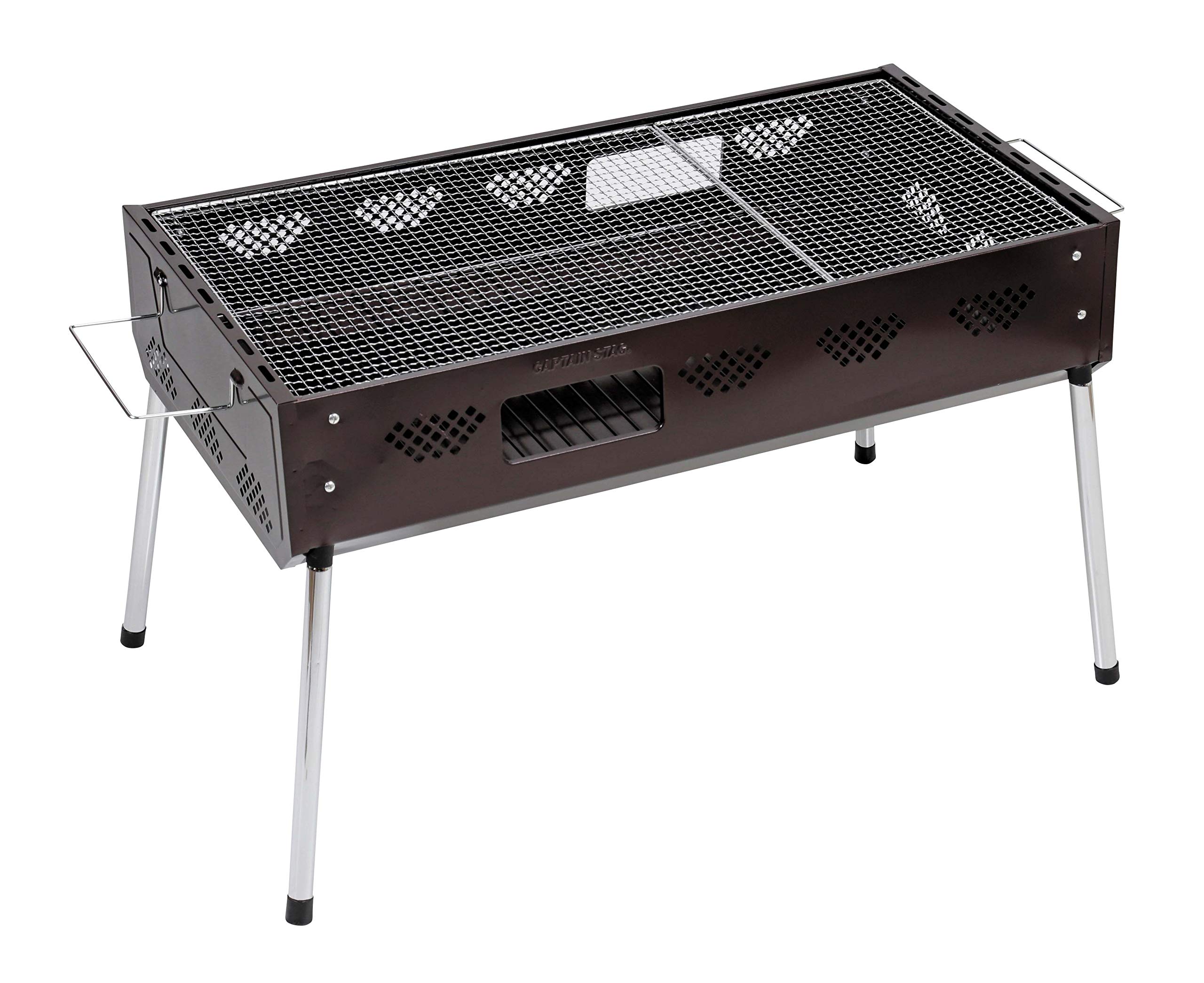 Portable 2-Level Adjustable Height BBQ Grill with Charcoal Extension - Perfect for Backyard, Camping & Outdoor Cooking
