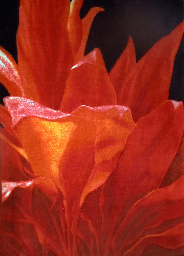 Fiery UlaUla Handwoven Rug by Philip Sabado - Bohemian Home Decor for Living Room, Bedroom & Office