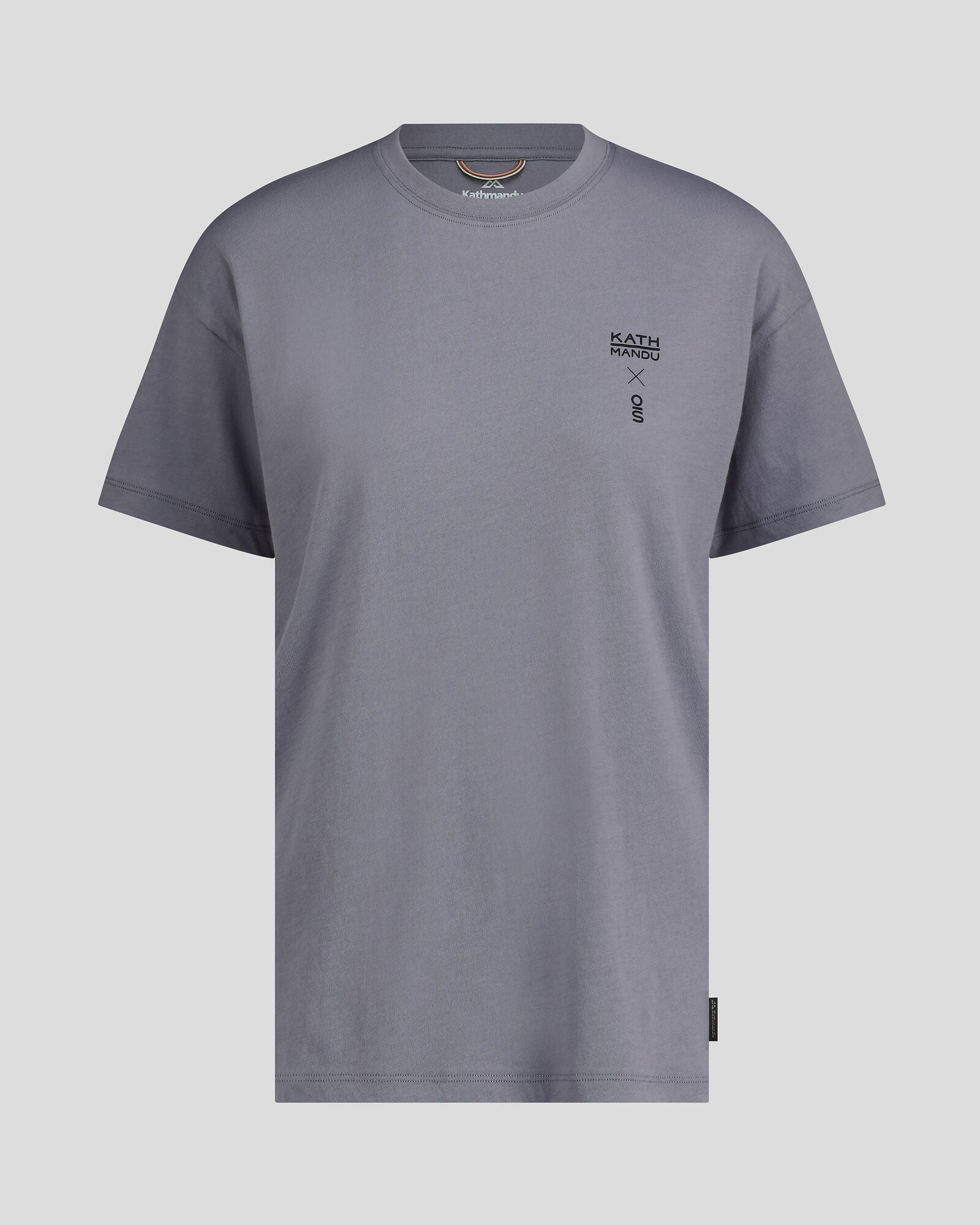 Organic Cotton Women's T-Shirt by O.Smither Lines - Dark Haze | Soft & Breathable Casual Tee for Everyday Wear, Yoga & Outings