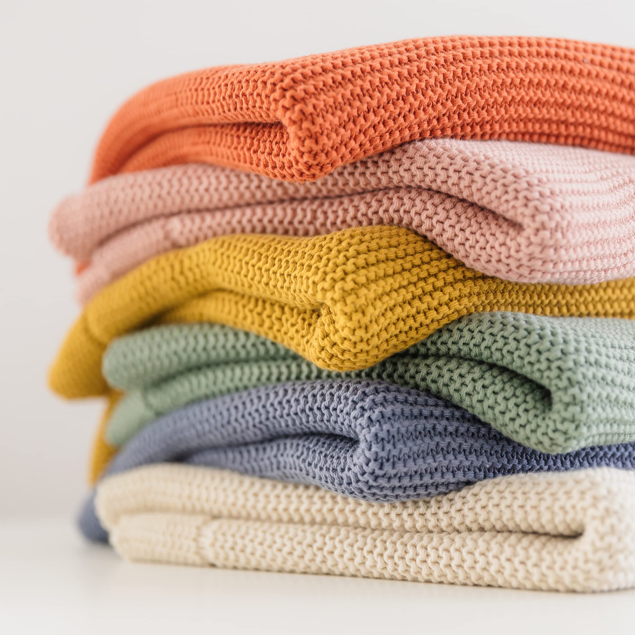 Natemia Ultra Soft Organic Cotton Knitted Baby Receiving Blanket - 30