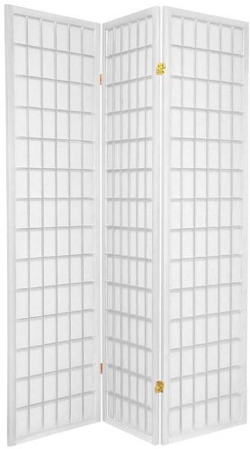 Legacy Decor 3-Panel White Shoji Screen Room Divider - 71