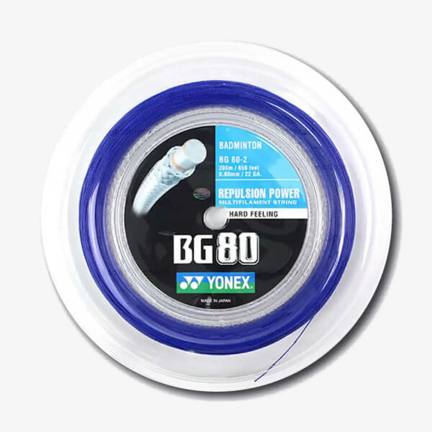 Yonex BG80 Badminton String Reel - High-Performance Badminton String for Power & Control | Perfect for Tournaments & Training Sessions