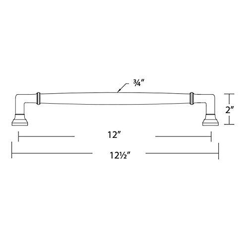 Emtek Westwood Appliance Pull - 12