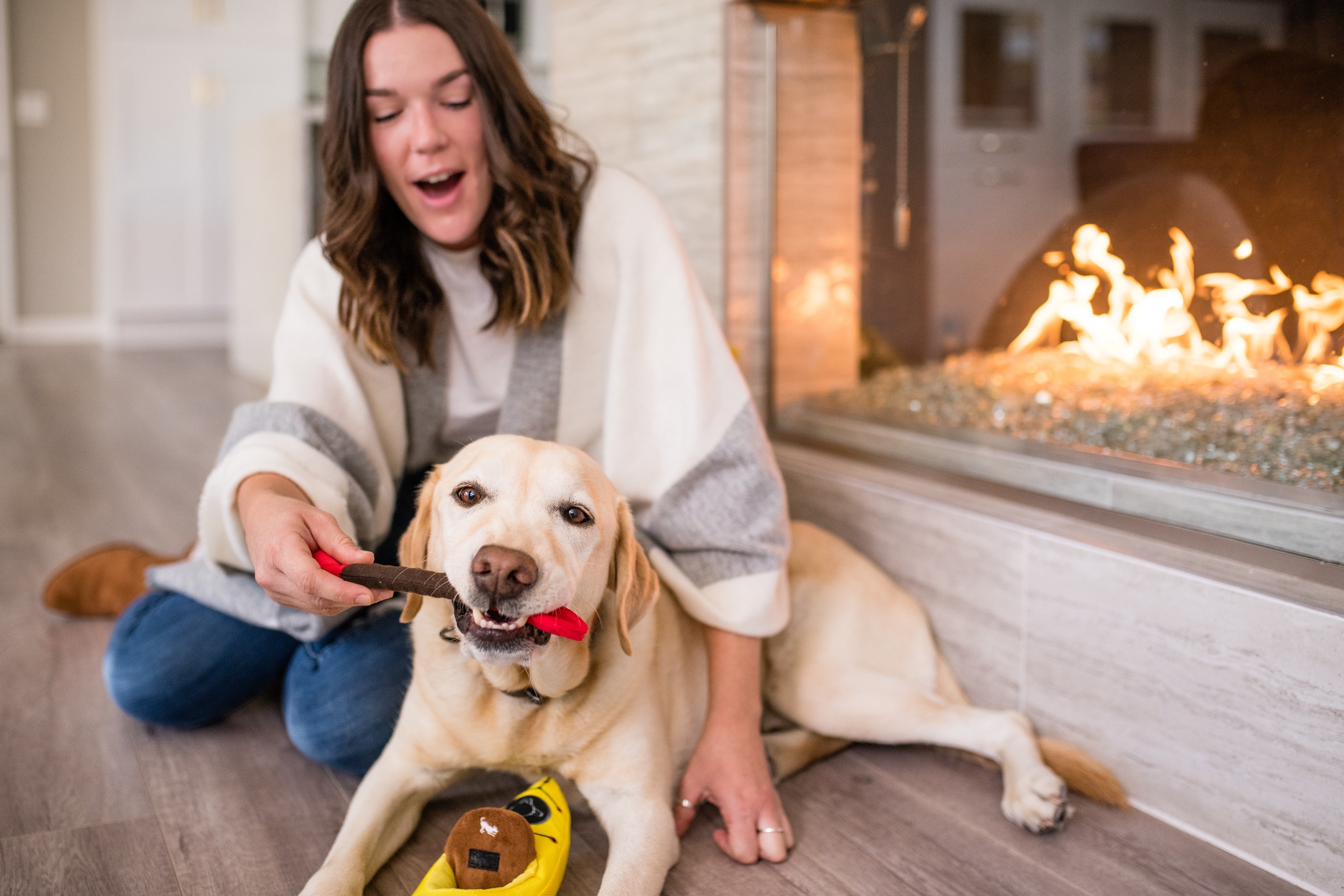 El Kayak Dog Toy - Camp Corbin™ Plush Chew Toy for Dogs | Durable & Soft Pet P.L.A.Y. Dog Chew Toy for Indoor & Outdoor Play, Fetch, and Cuddling