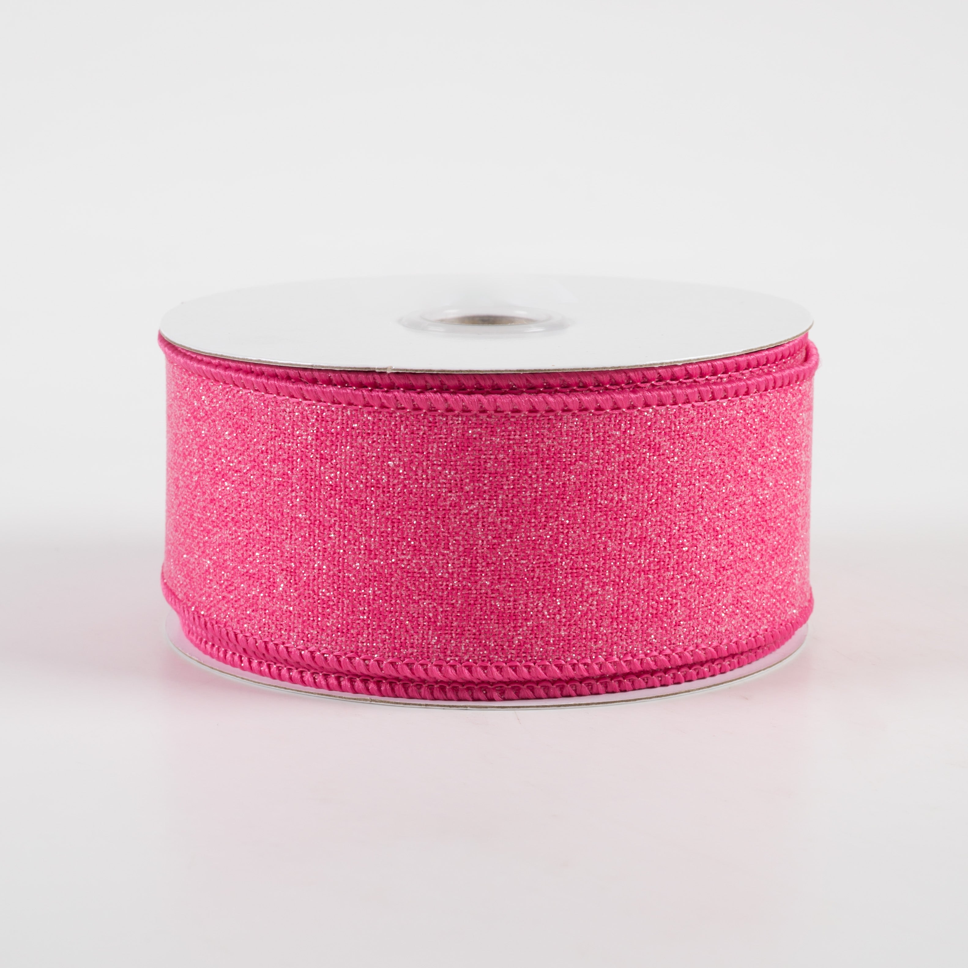 1.5 Inch Wide Crystal Shine Ribbon - Fuchsia Pink (10 Yards) for Gift Wrapping, Wedding Decorations, DIY Crafts & Hair Accessories