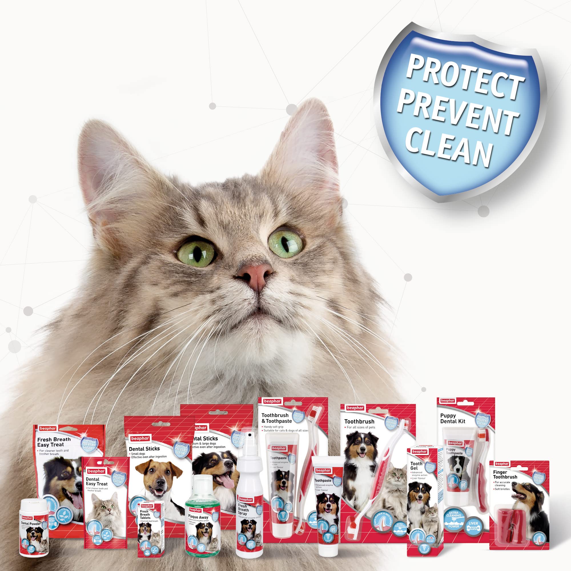 Beaphar Dental Easy Treats for Cats - Tasty Dental Care Snacks for Cleaner Teeth & Fresher Breath - 35g Pack - Perfect for Daily Oral Hygiene and Cat Training Rewards