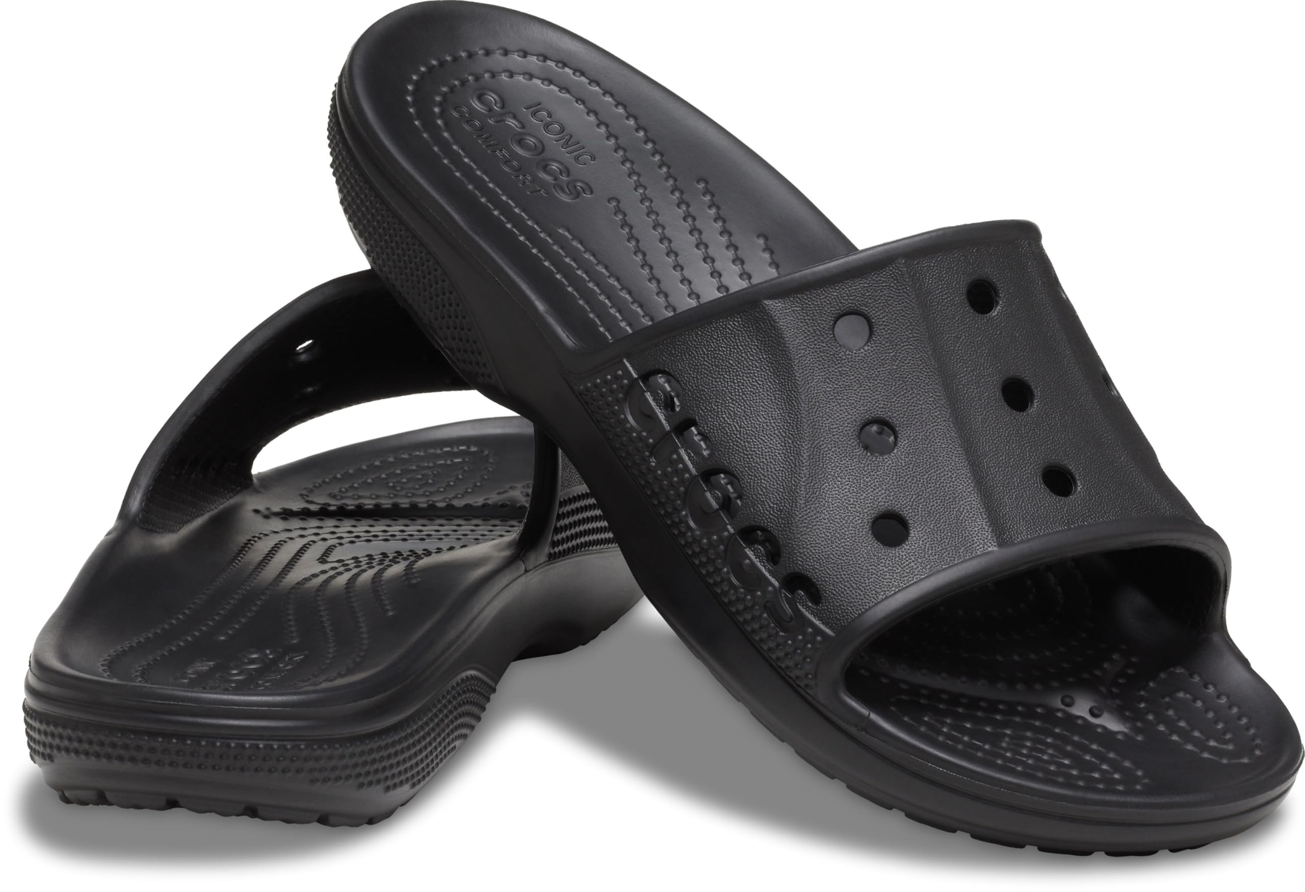 Crocs Unisex-Adult Via Slide Sandals | Comfortable Slip-On Water Shoes for Men & Women | Perfect for Beach, Pool, Shower & Indoor Use
