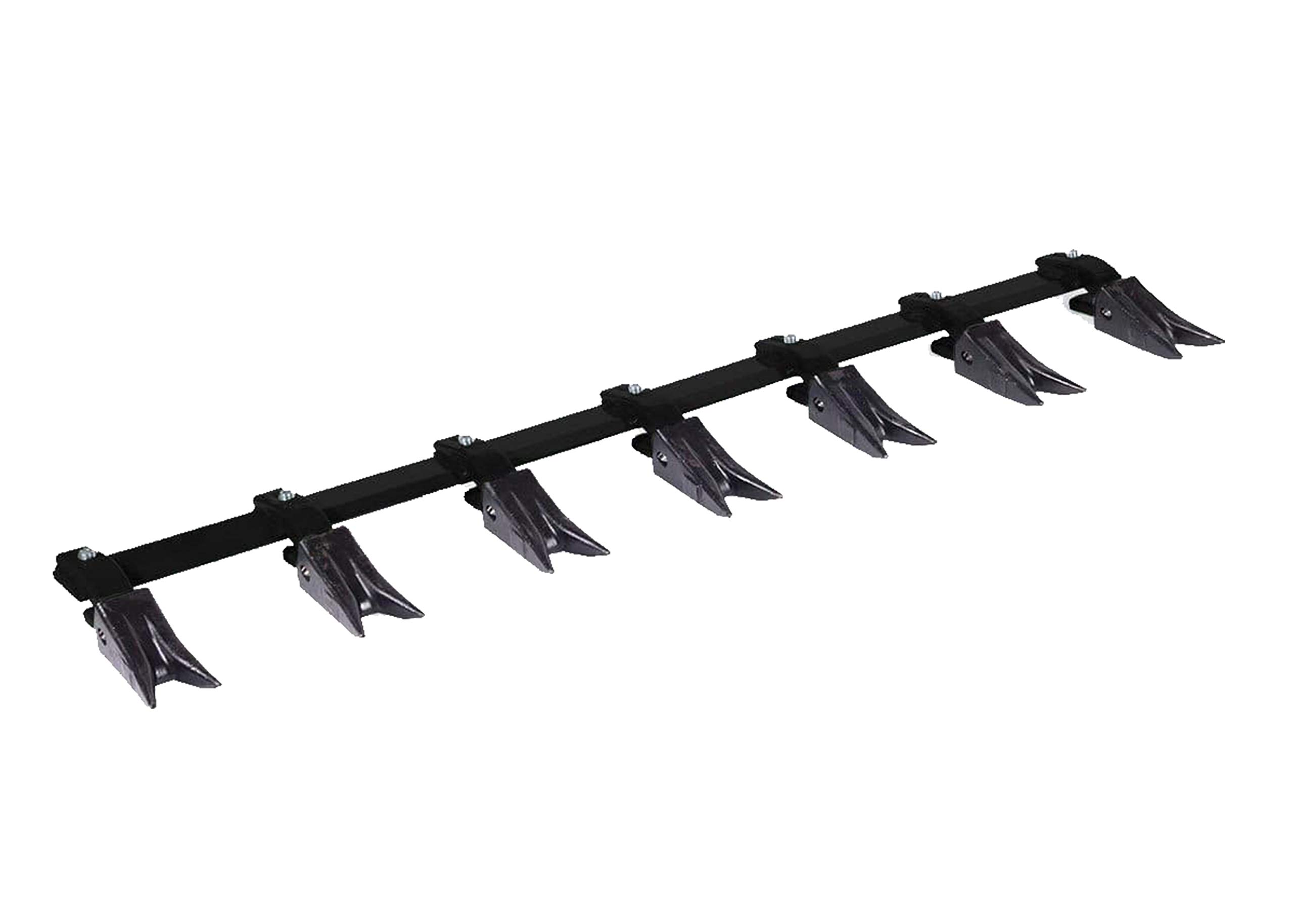 Heavy Duty Bucket Tooth Bar for Sub-Compact Tractor - 46 Inch Black Replacement Edge for 1/2