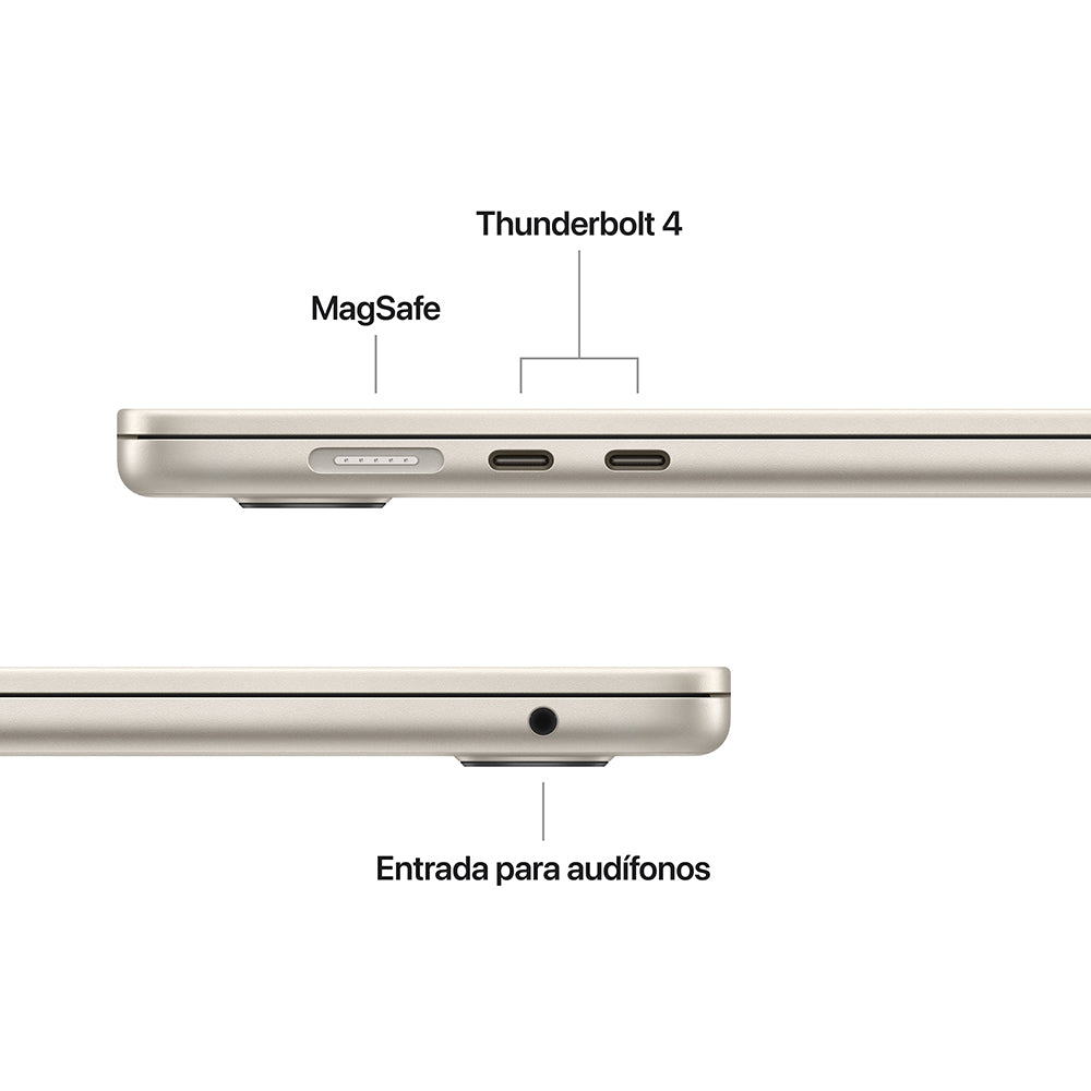 Apple MacBook Air 15-inch with M4 Chip - 10-Core CPU, 10-Core GPU, 256GB SSD (Starlight White) - Perfect for Students, Professionals & Creative Work