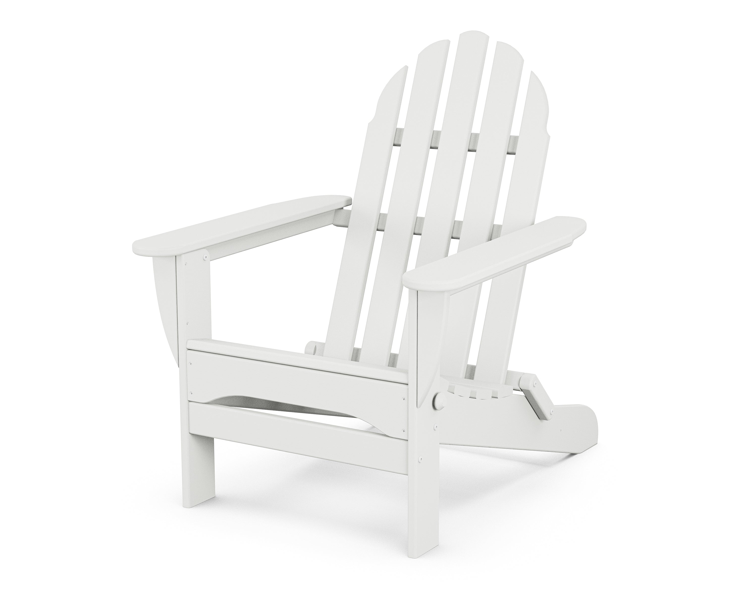 POLYWOOD Classic Folding Adirondack Chair - Outdoor Patio Furniture, Durable Recycled Plastic, Weather-Resistant (Multiple Colors) - Perfect for Backyard, Poolside, Garden & Deck Relaxation
