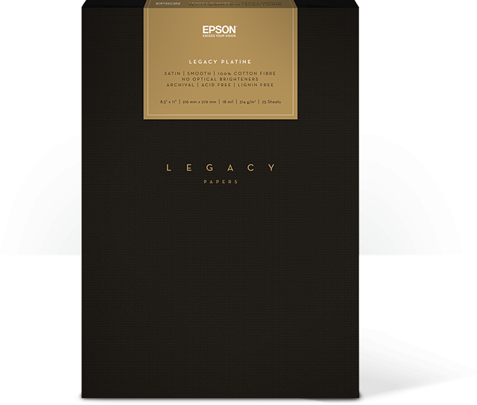 Epson Legacy Platine Paper 17x22 Inches - 25 Sheets Pack - Premium Matte Photo Paper for Fine Art Printing, Photography & Framing - Ideal for Inkjet Printers, Art Projects & Professional Portfolios