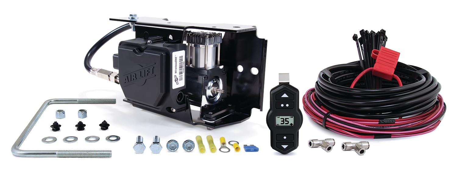 Air Lift WirelessOne 2nd Generation + EZ Mount On-Board Air Compressor with Mobile App Control - 25980EZ - Perfect for Truck, SUV & Off-Road Vehicle Air Suspension Systems