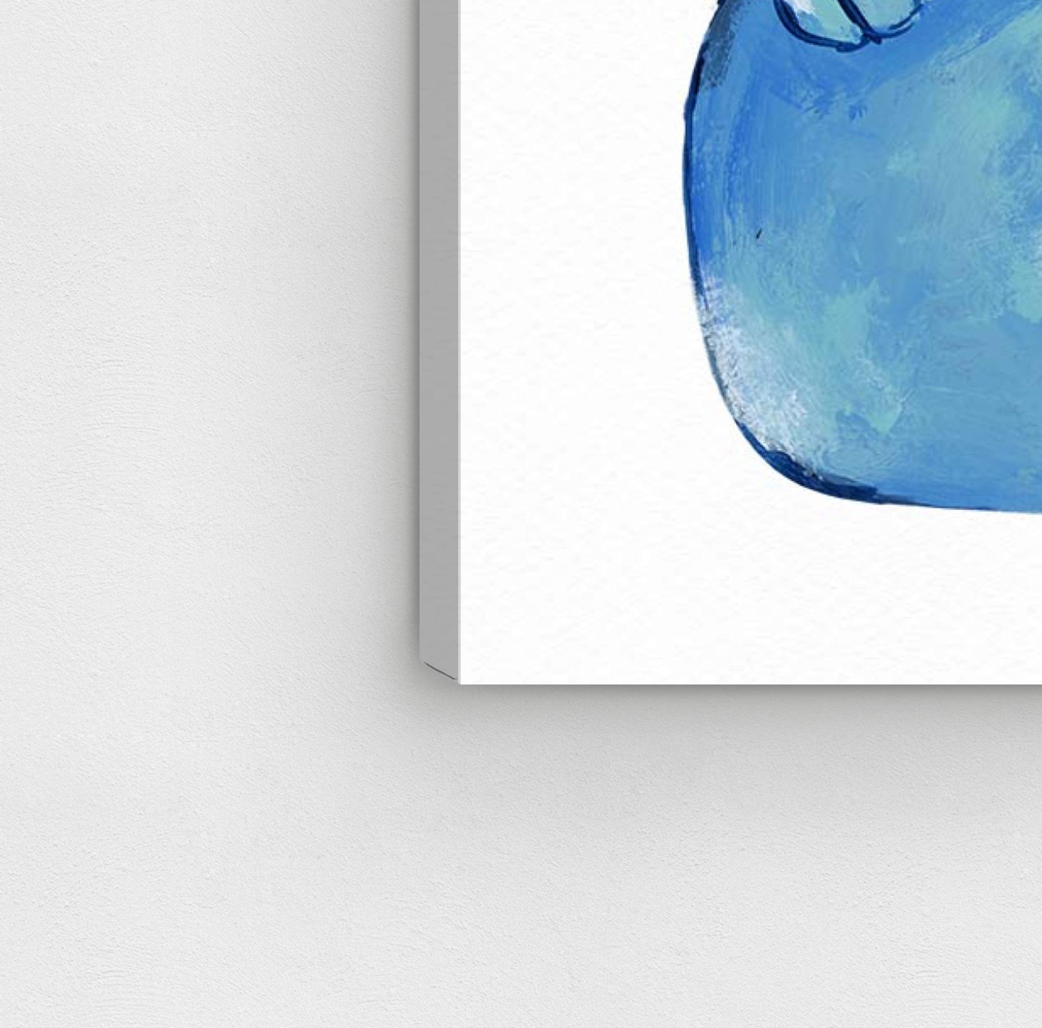 Oliver Gal Artist Co. 'Foo Dog' World & Countries Wall Art Canvas Print - Blue & White Home Decor (30