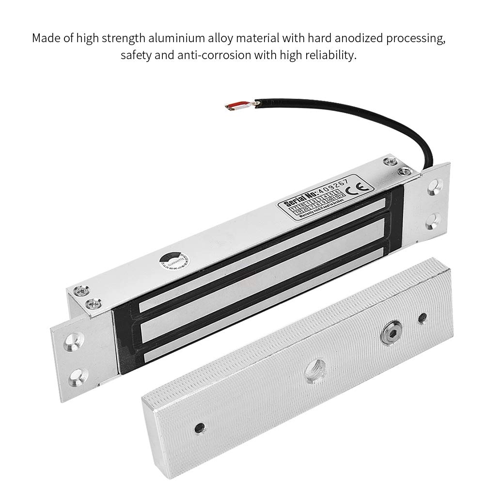 Bicaquu DC 12V Magnetic Lock - Heavy Duty Electromagnetic Door Lock for Secure Access Control | Ideal for Cabinets, Gates & Security Doors