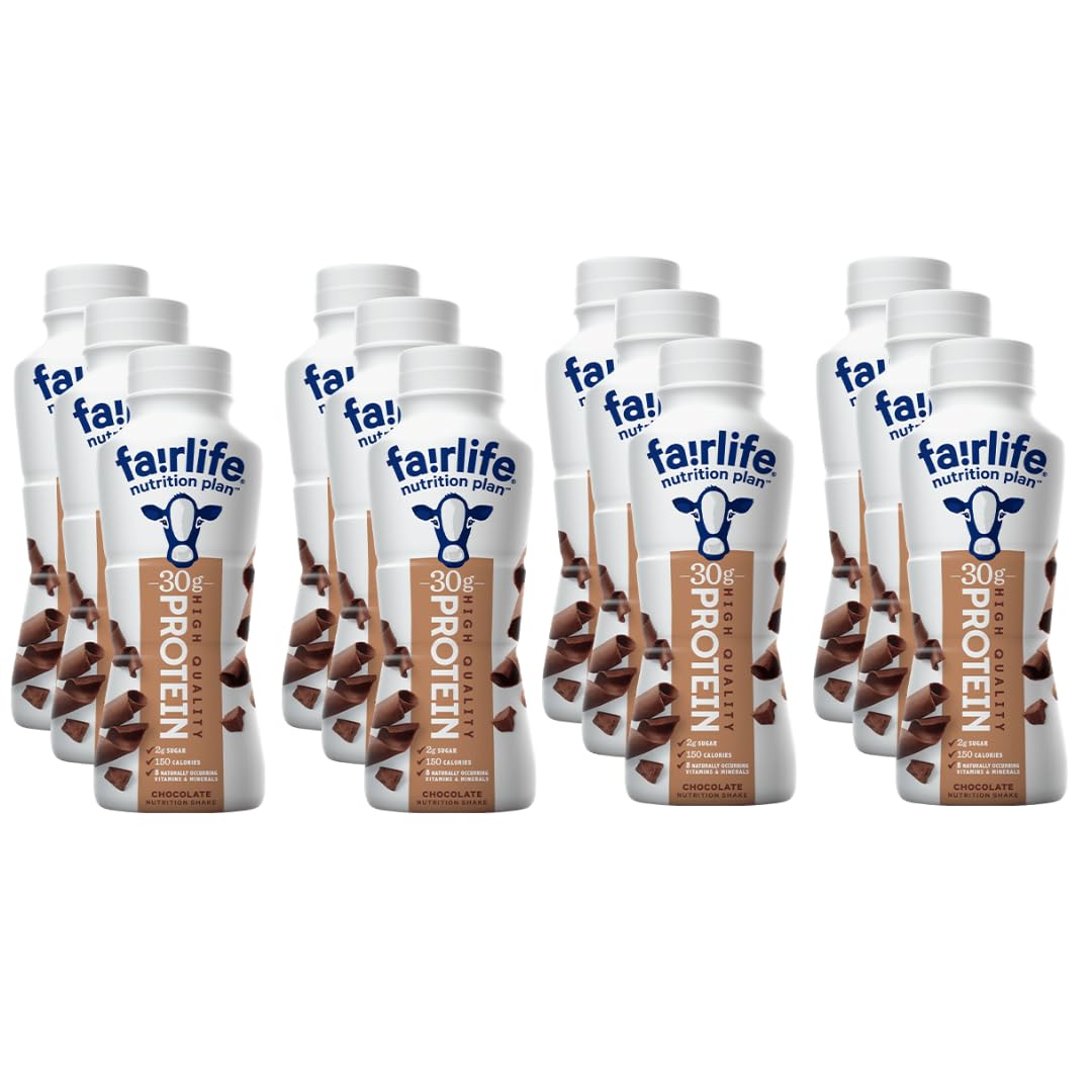 High Protein Shake Chocolate Flavor - 11.5 Fl Oz (12 Pack) | Meal Replacement & Post-Workout Recovery Drink for Athletes & Fitness Enthusiasts