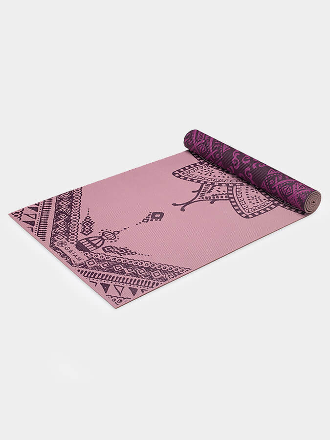 Gaiam Inner Peace Reversible 6mm Thick Yoga Mat for Home & Studio - Non-Slip, Cushioned Exercise Mat for Yoga, Pilates, and Meditation