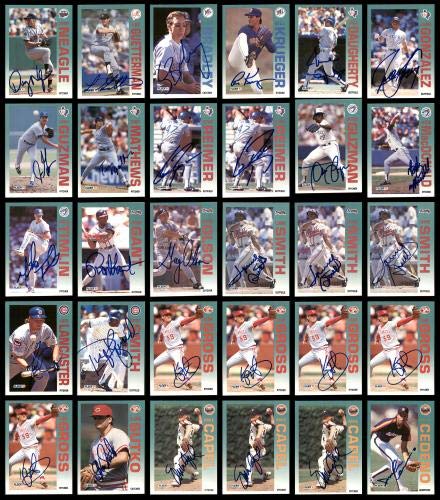1992 Fleer Baseball Autographed Cards Lot of 115 - PSA/DNA Certified Collectible Trading Cards for Sports Memorabilia & Investment Collection