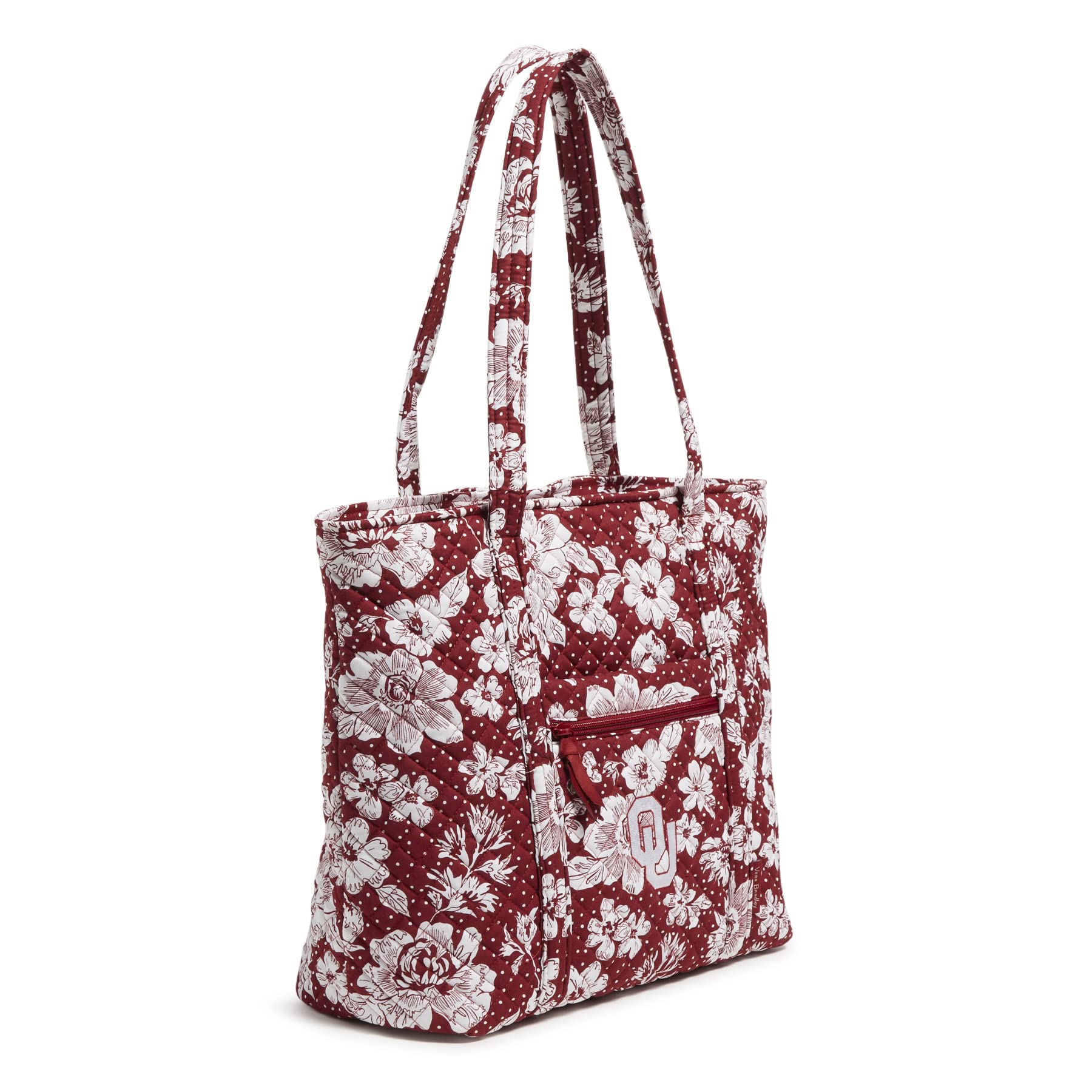 Vera Bradley Women's Cotton Collegiate Vera Tote Bag - Multiple Team Designs for School, Work & Travel | Durable & Stylish College Tote for Students, Professionals & Commuters