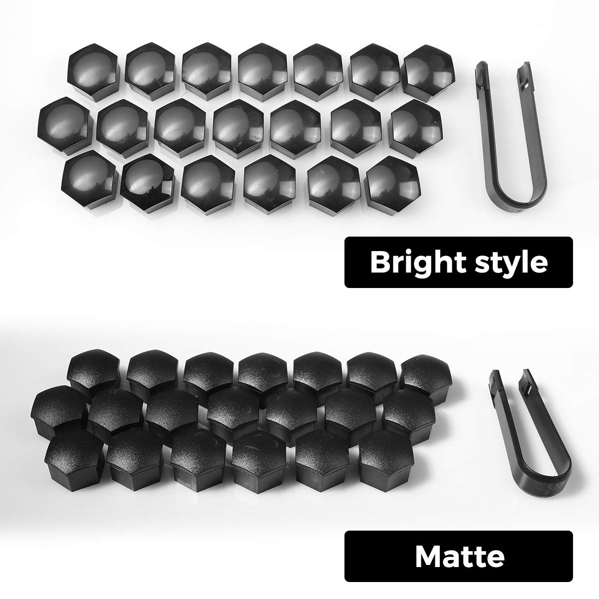Premium Tesla Model 3 Wheel Cap Kit - 50pcs Chrome Lug Nut Covers with Puller Tool & Logo Hub Caps (Silver Grey) - Perfect for Wheel Protection & Luxury Style Enhancement