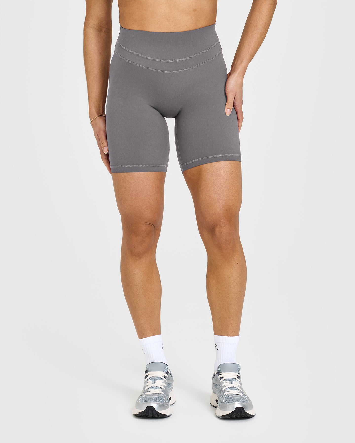 Premium Men's Cycling Shorts with 8-Panel Design - Comfortable Ash Grey for Road & Mountain Biking | Perfect for Training, Racing & Outdoor Sports