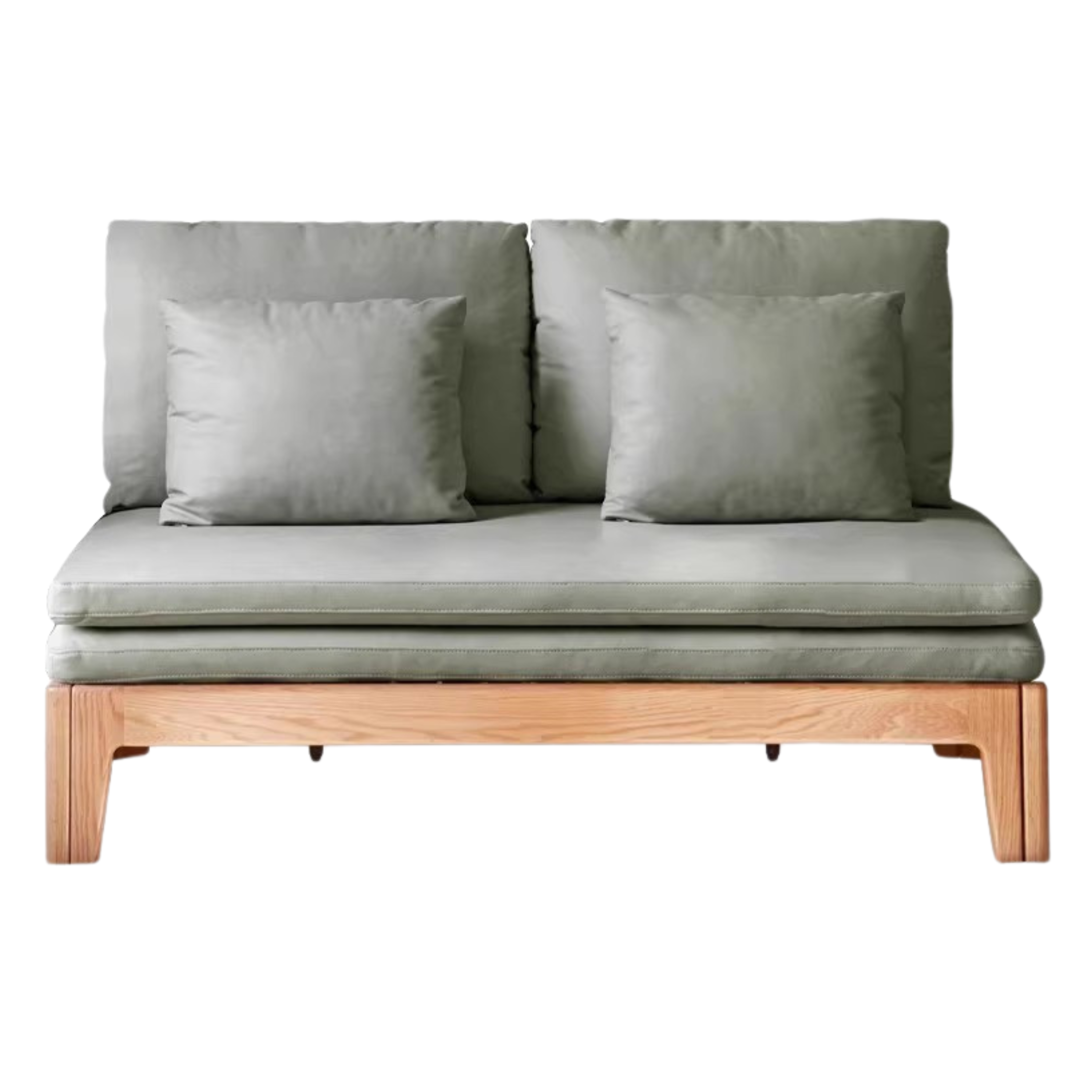 Oak Solid Wood Sofa Bed - Convertible Sleeper Sofa for Small Spaces | Perfect for Apartments, Guest Rooms & Home Offices