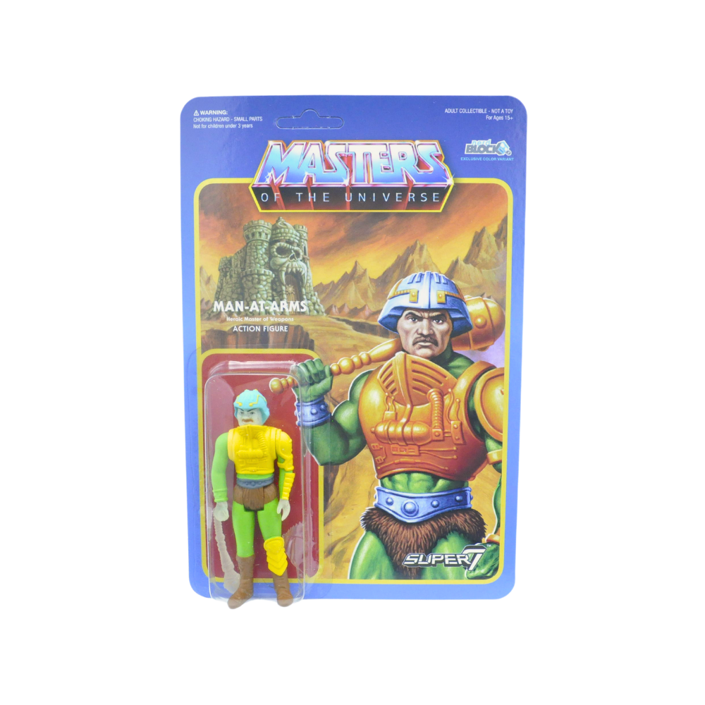 Masters of the Universe Man At Arms Action Figure - Glow in the Dark Collectible Toy for Display & Nighttime Play | Perfect for He-Man Fans and Collectors