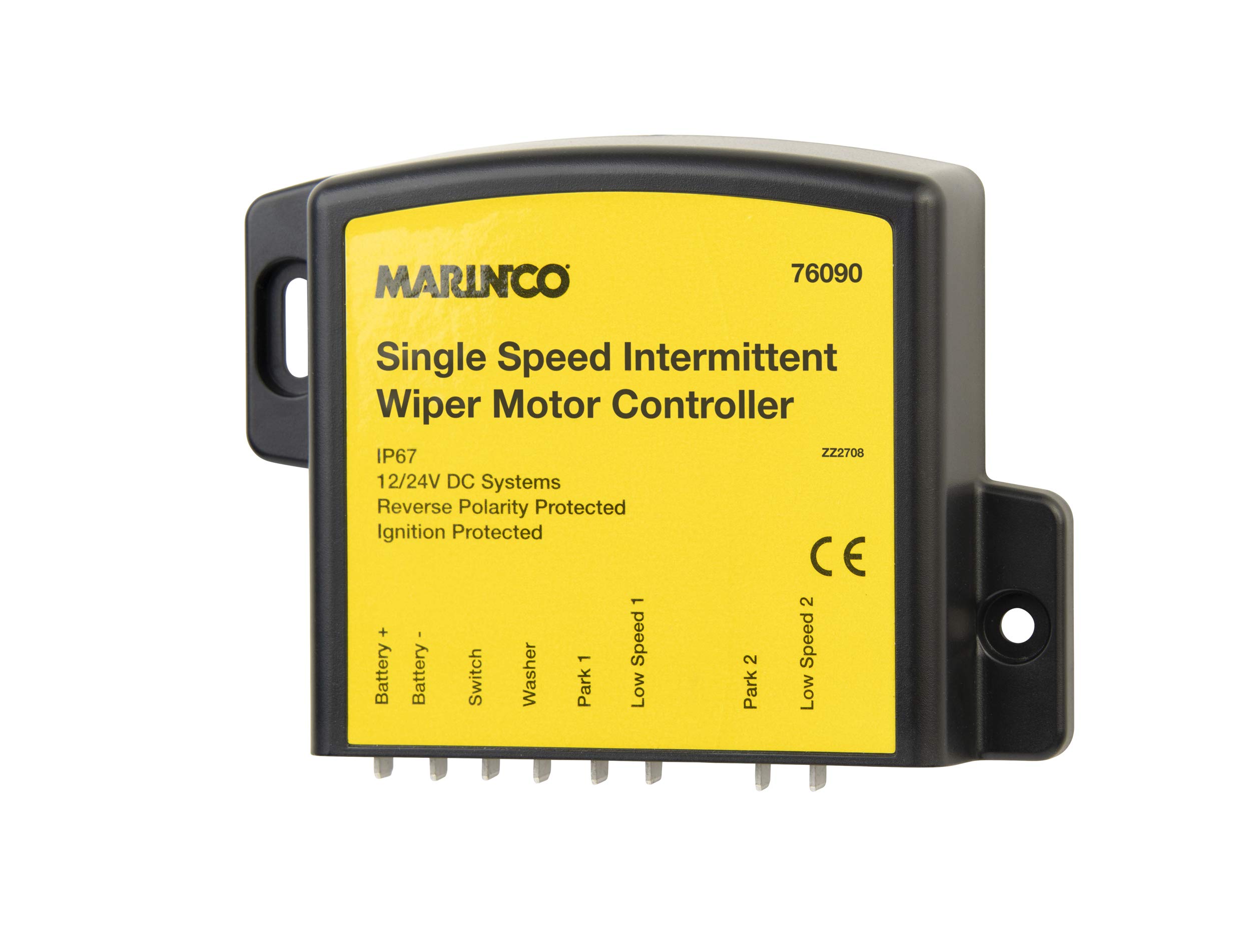 Marinco 76090 Single Speed Wiper Motor Controller for Marine Boats - Waterproof & Durable Boat Wiper Motor Control System - Perfect for Yachts, Fishing Boats, and Sailboats