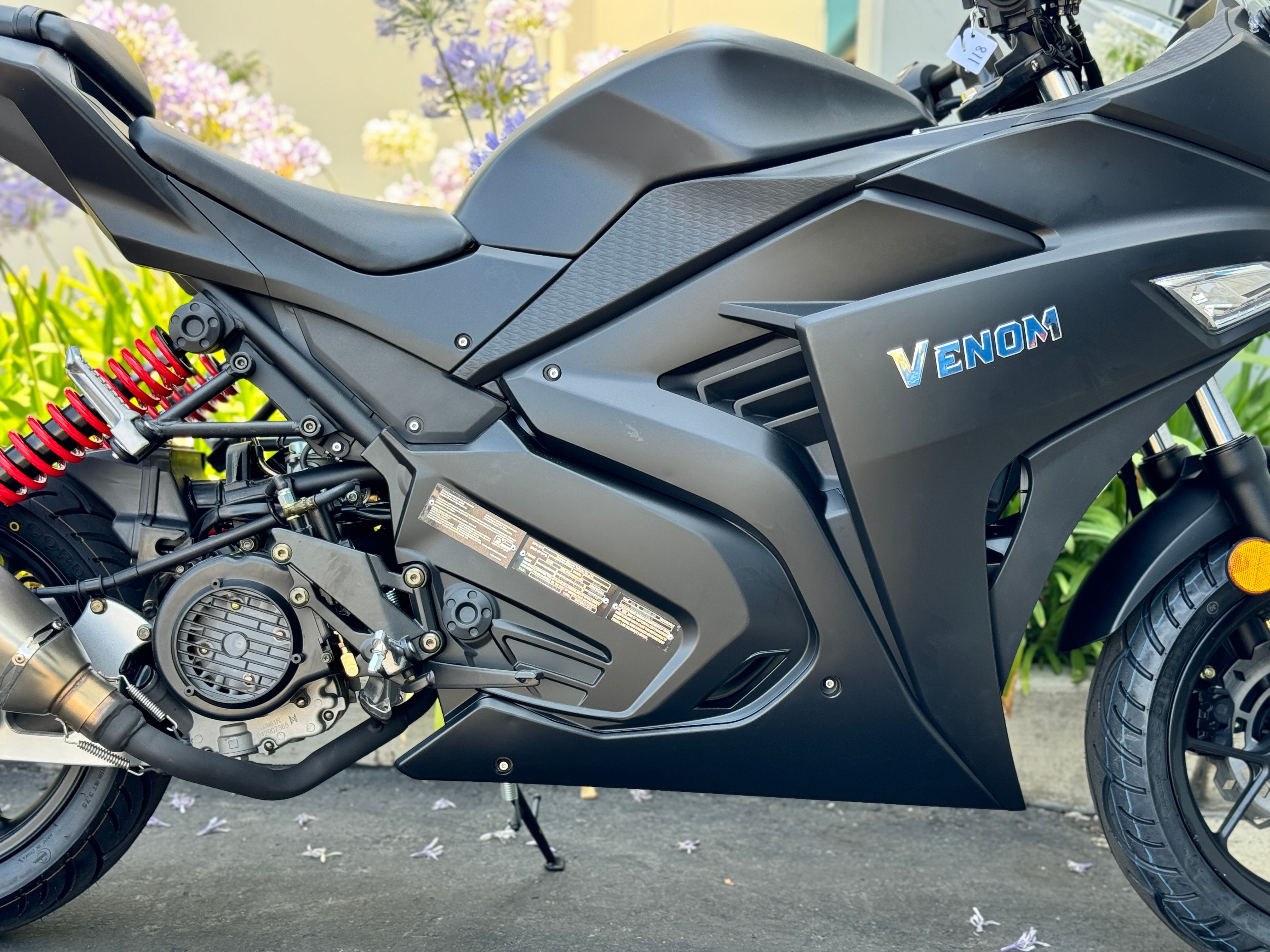 Venom X19 200cc Ninja Automatic Motorcycle - Street Legal Dirt Bike for Adults, Commuting & Off-Road Adventure