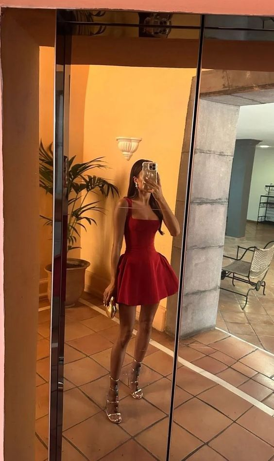 Elegant Red Short Prom Dress for Women - Sexy Homecoming Party Dress J3490 | Perfect for Birthday, Prom Night, and Special Occasions