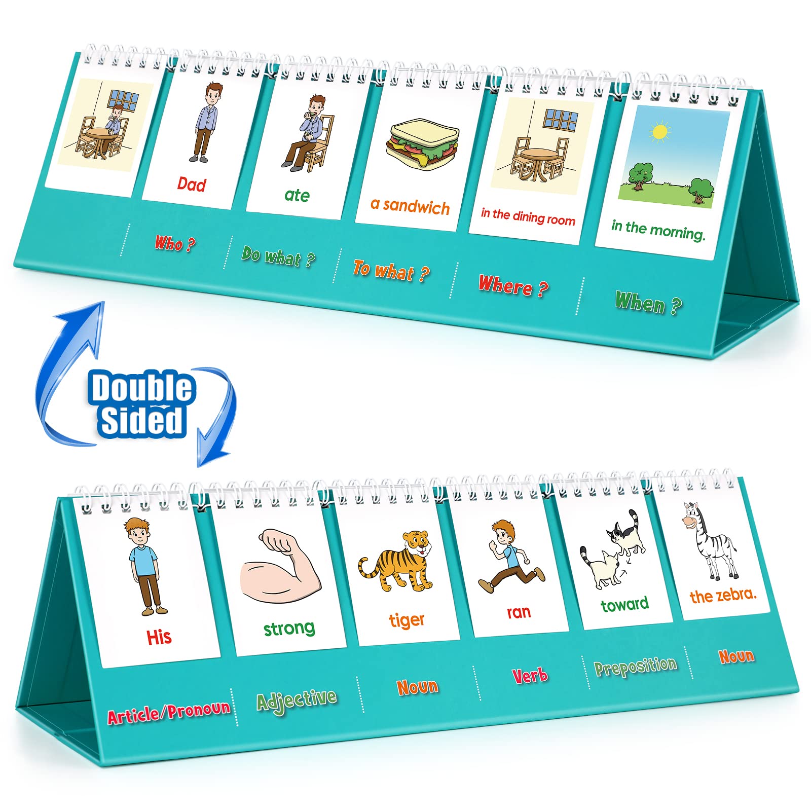 Aizweb Silly Sentence Game for Kids - Speech Therapy & Reading Learning Toy for Preschool, Kindergarten, Homeschool - Fun Classroom Educational Activity