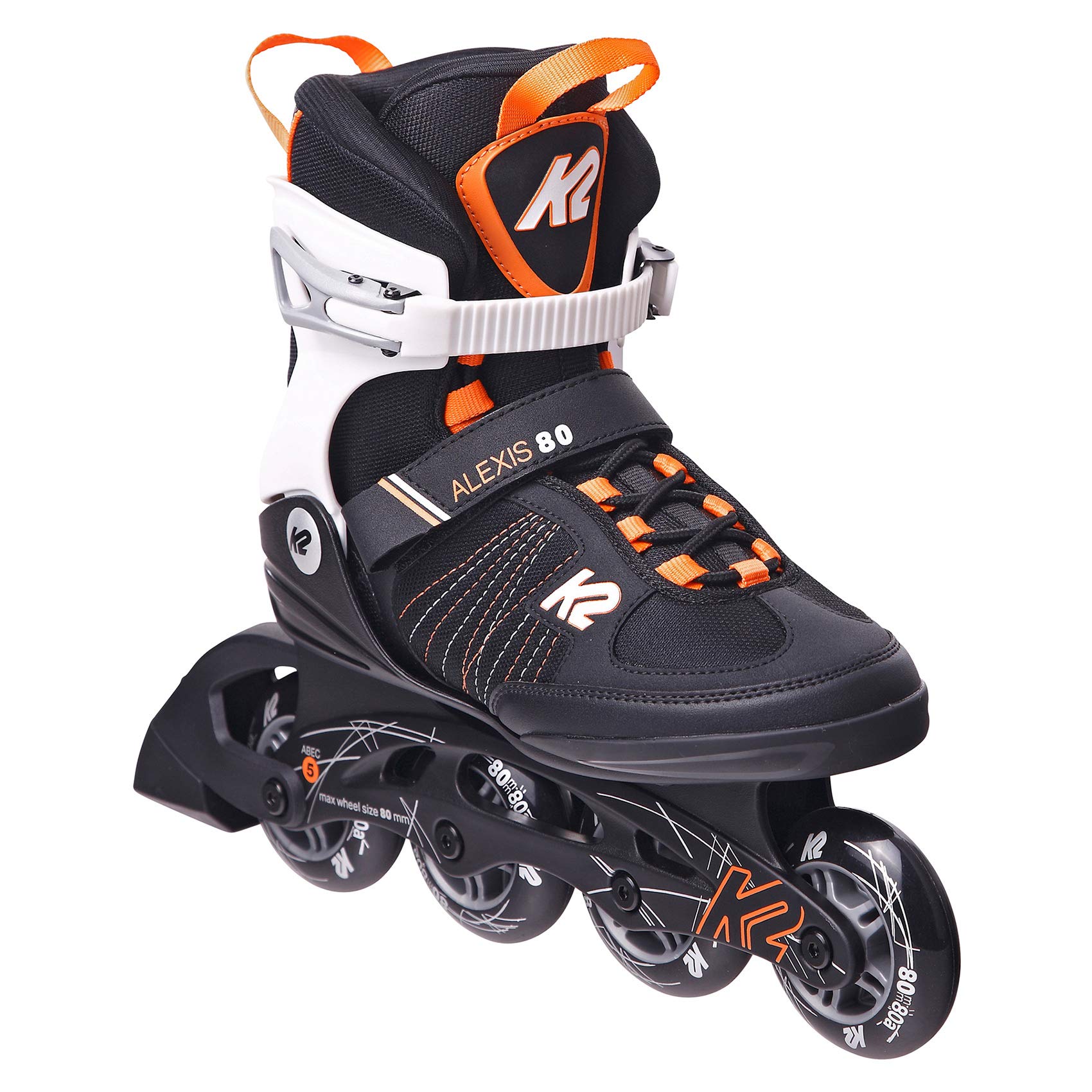 K2 Alexis 80 Women's Inline Skates - Comfortable & Stylish Rollerblades for Fitness, Outdoor Recreation & Urban Skating