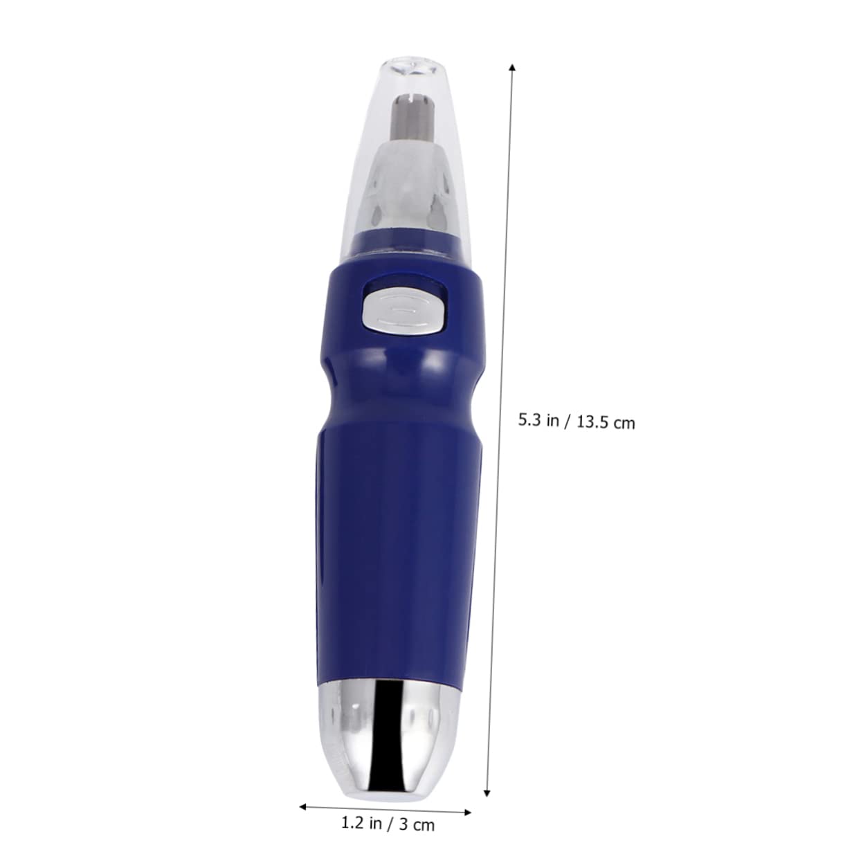 Housoutil 3-Piece Painless Nose & Ear Hair Trimmer Set - Rechargeable Facial Hair Remover for Men, Eyebrow Shaper & Nose Hair Cutter - Blue (Perfect for Travel, Grooming Kits & Personal Care)
