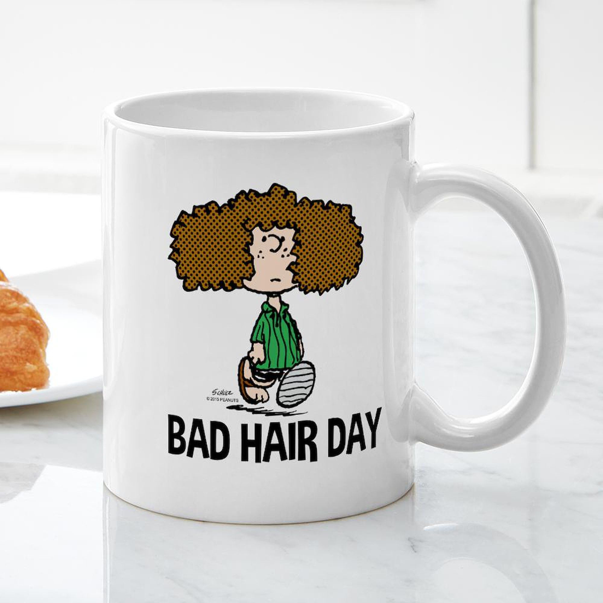 Peppermint Patty Bad Hair Day 20oz Ceramic Coffee Mug - Large 11oz (325ml) Funny Novelty Cup for Office, Home & Gifts - Perfect for Coffee, Tea & Hot Drinks