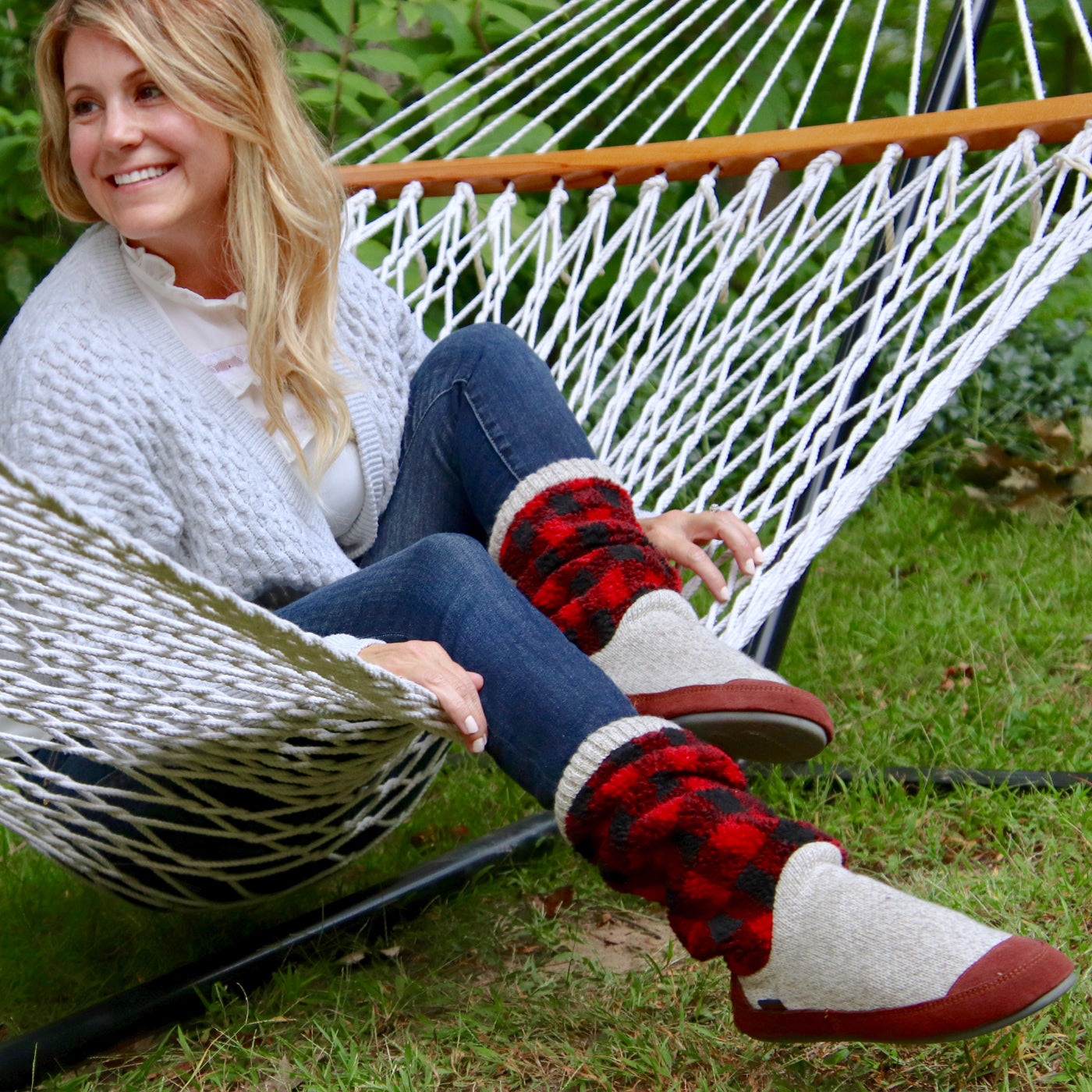 Women's Cozy Slouch Boot Slippers with Non-Slip Indoor/Outdoor Sole - Warm House Shoes for Relaxing at Home, Running Errands & Winter Comfort